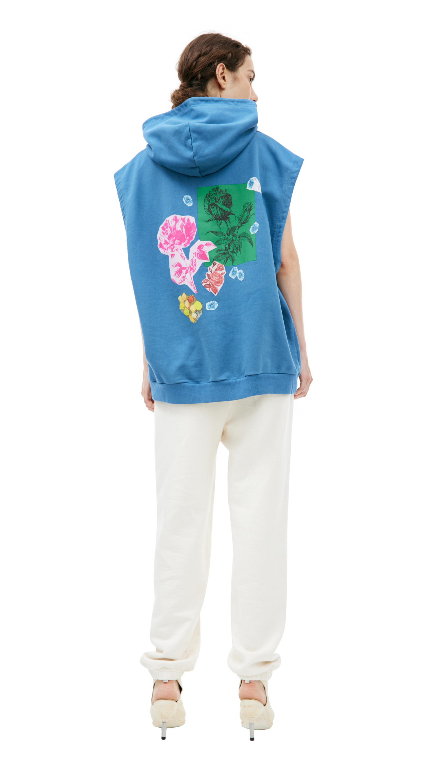 Marni Sleeveless printed hoodie