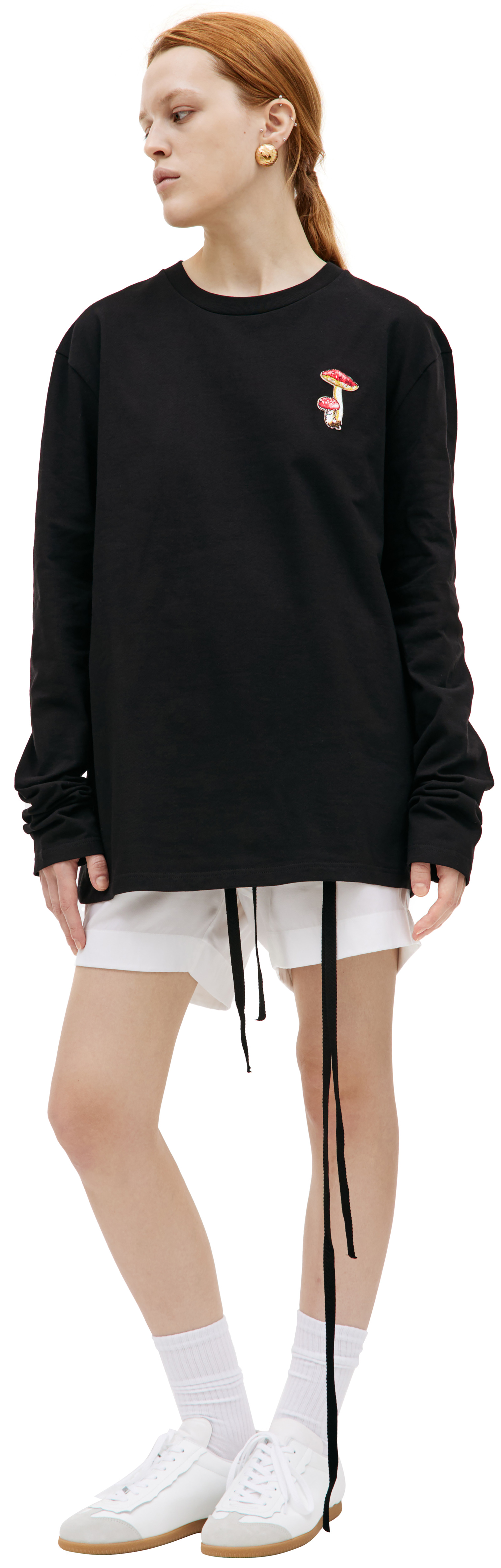 Jil Sander Mushroom embroidered longsleeve