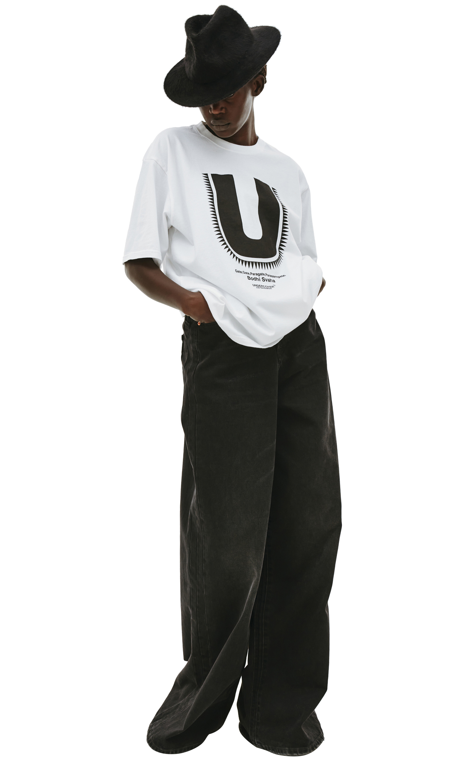 Undercover White \'U\' printed t-shirt