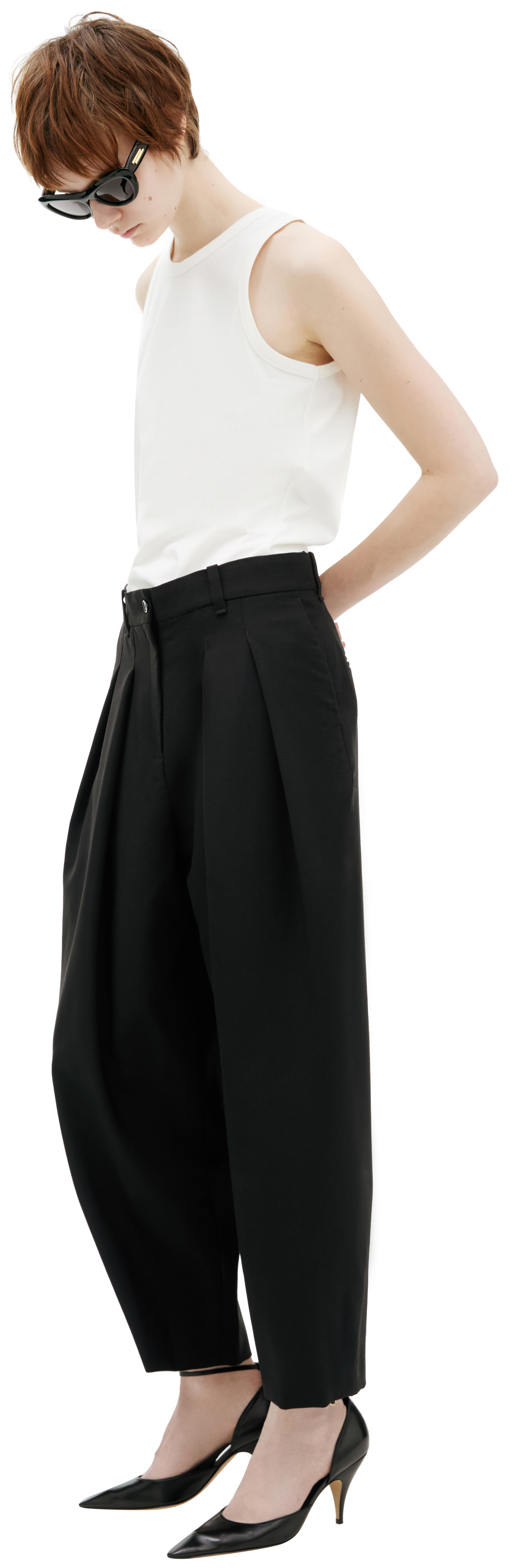 KENZO Black wool trousers