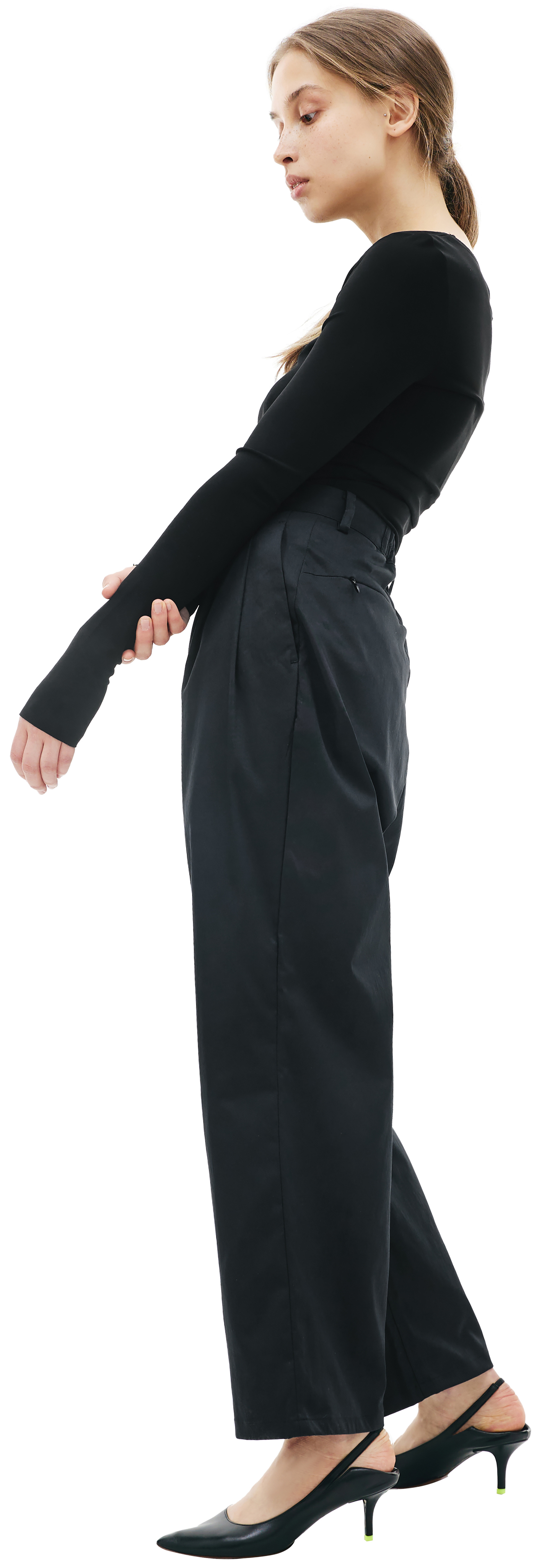 KIMMY Black straight trousers