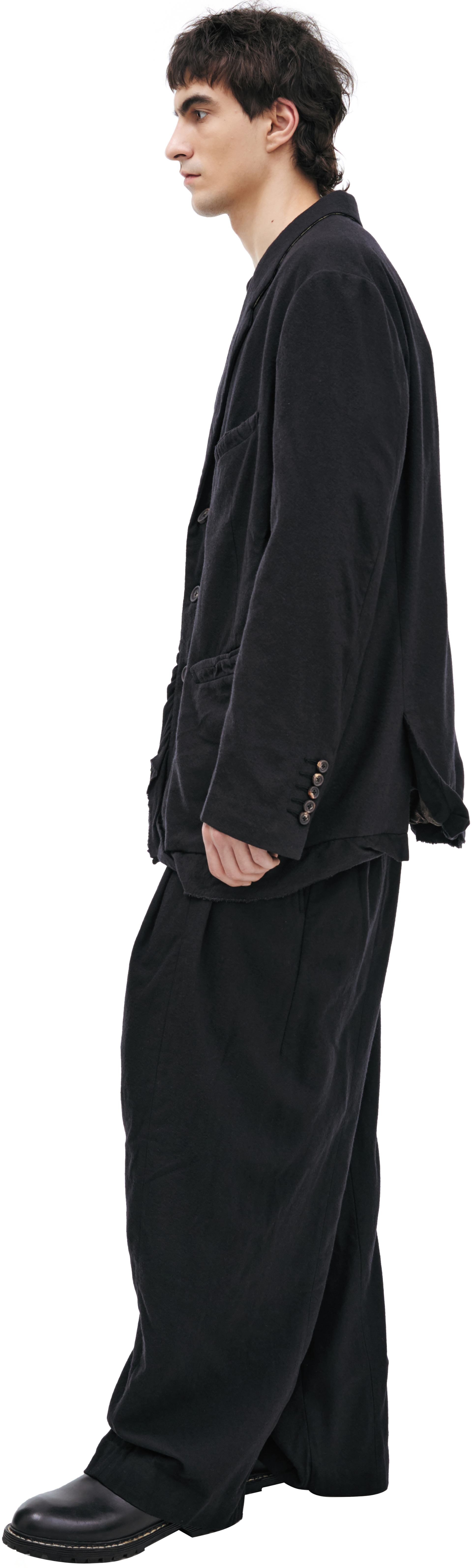 Ziggy Chen Wool Black Jacket