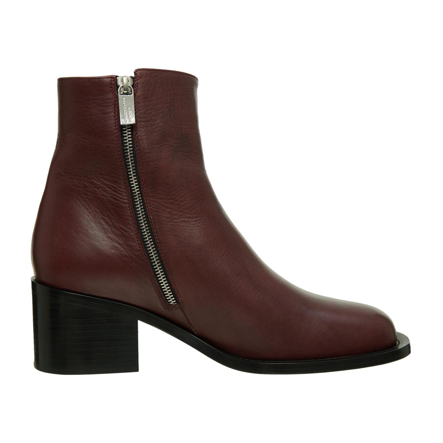 Enfants Riches Deprimes Burgundy leather ankle boots