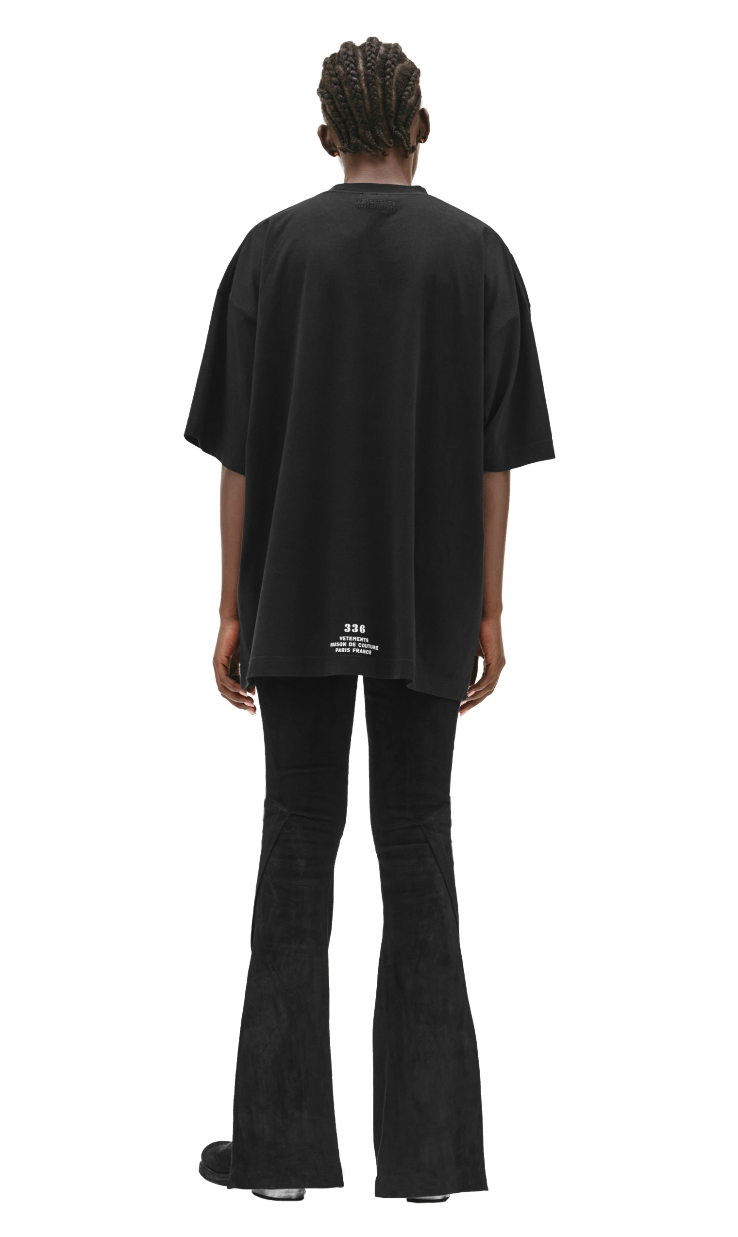 VETEMENTS Black Printed Haute Couture T-shirts