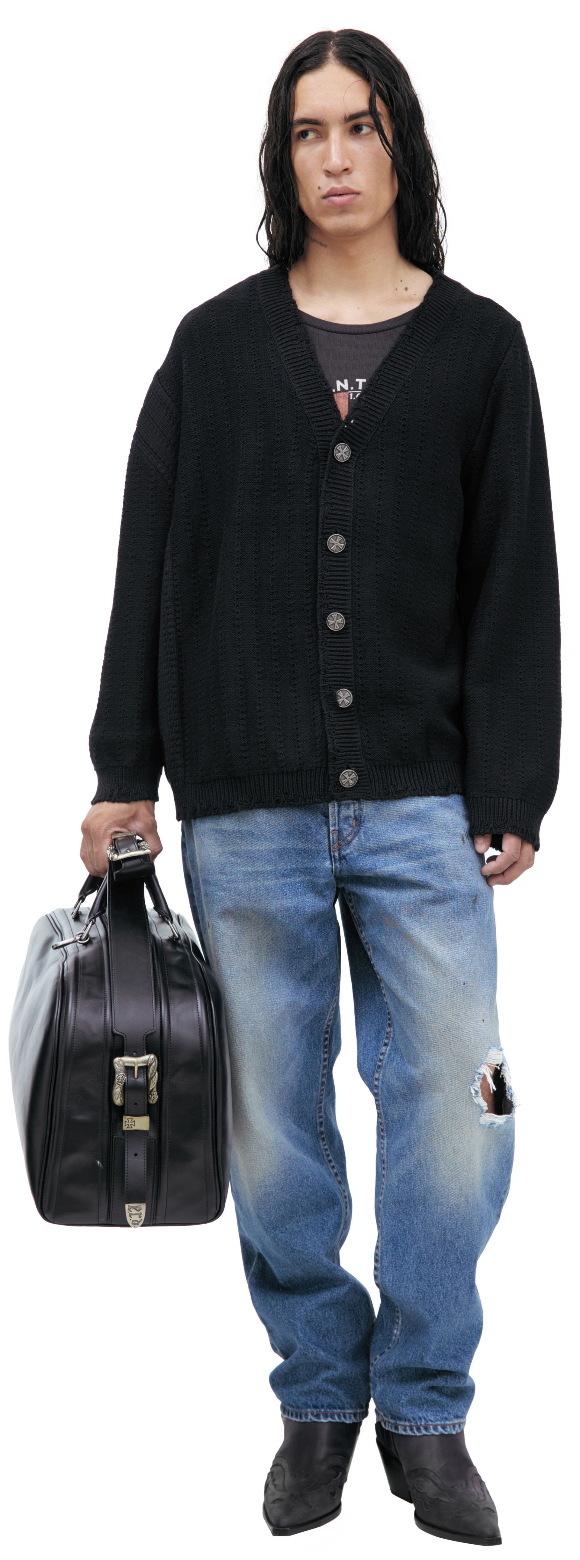 Enfants Riches Déprimés Knitted cardigan with buttons