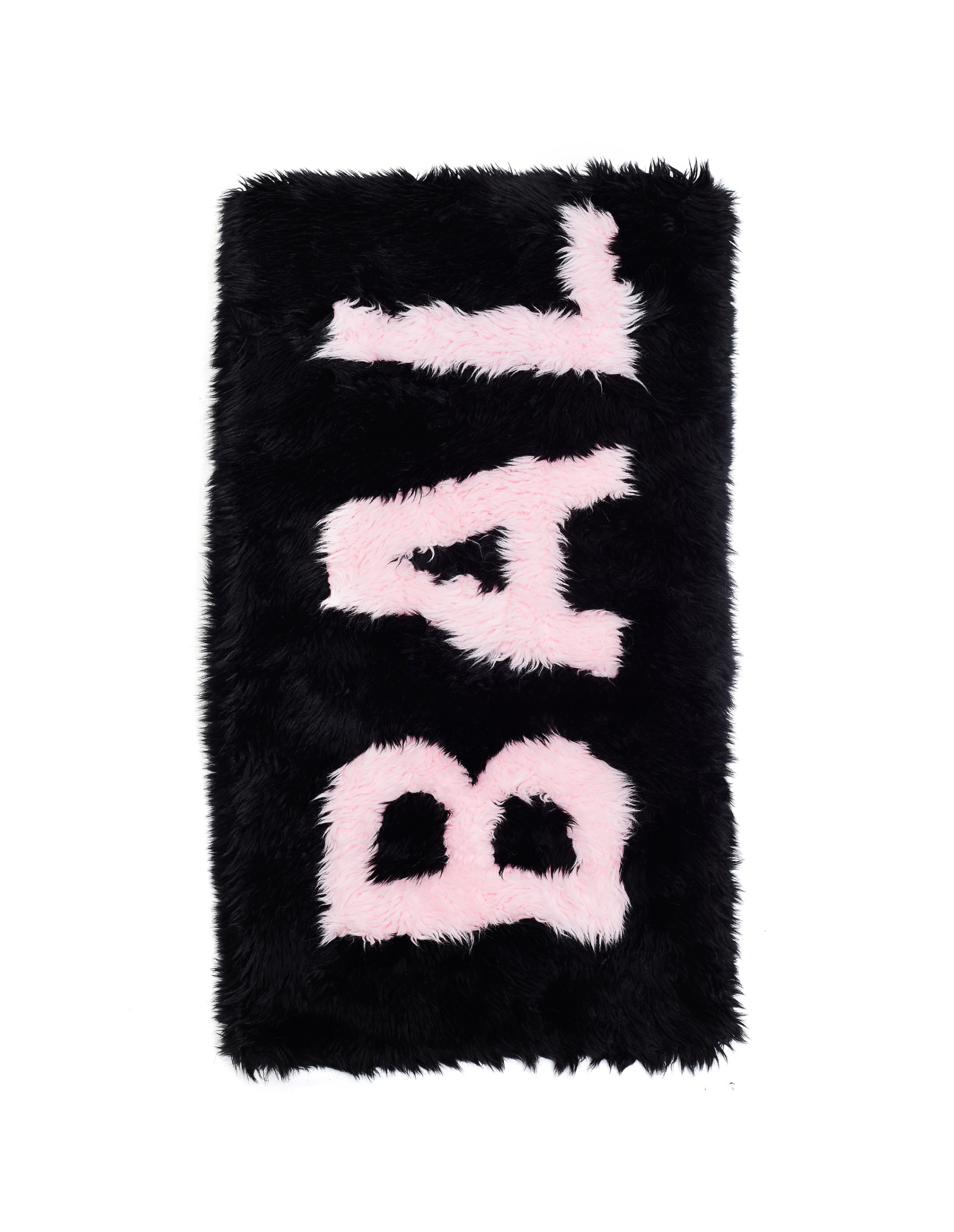 Balenciaga Black Giant Faux Fur Scarf
