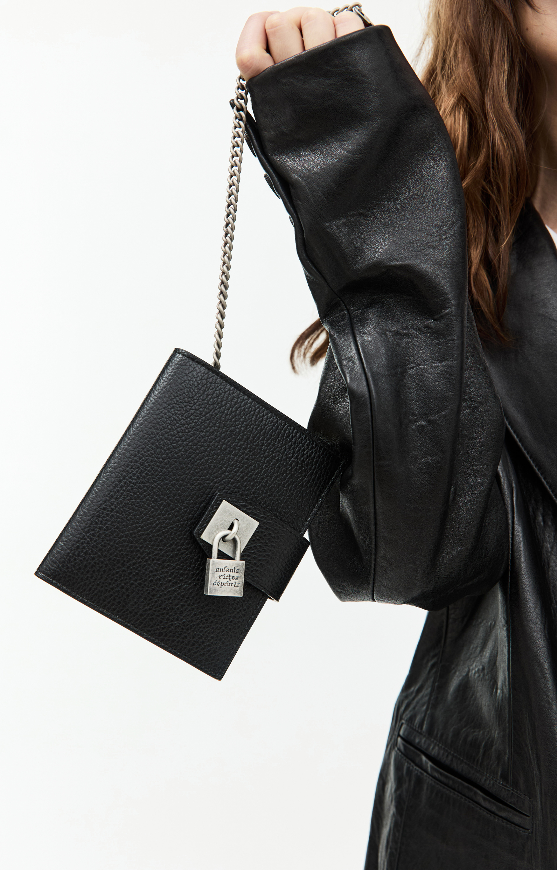 Enfants Riches Déprimés Single-breasted leather jacket