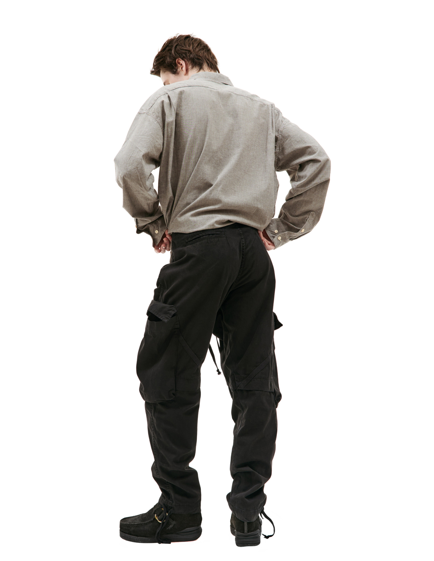 Greg Lauren Черные брюки карго