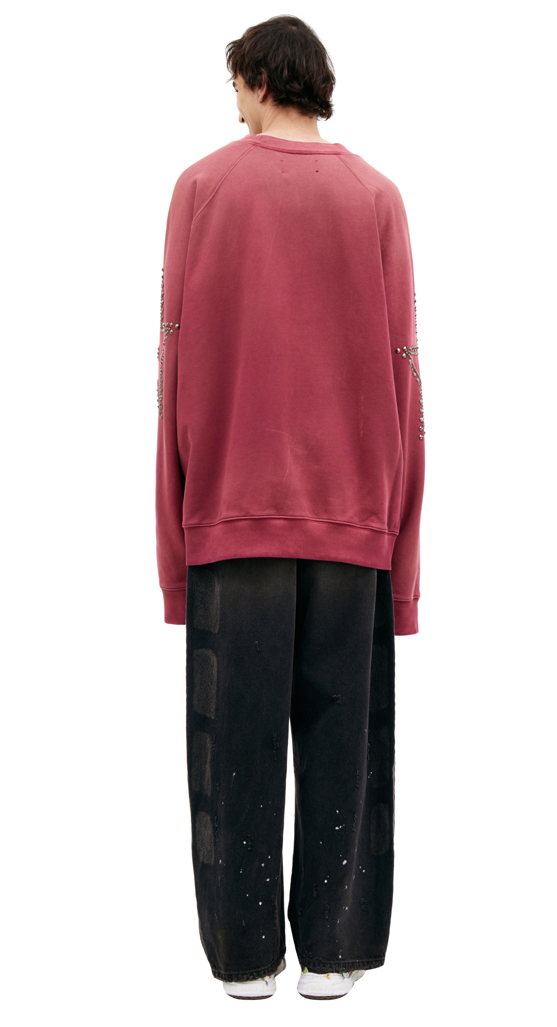 Satoshi Nakamoto Burgundy sweatshirt with logo