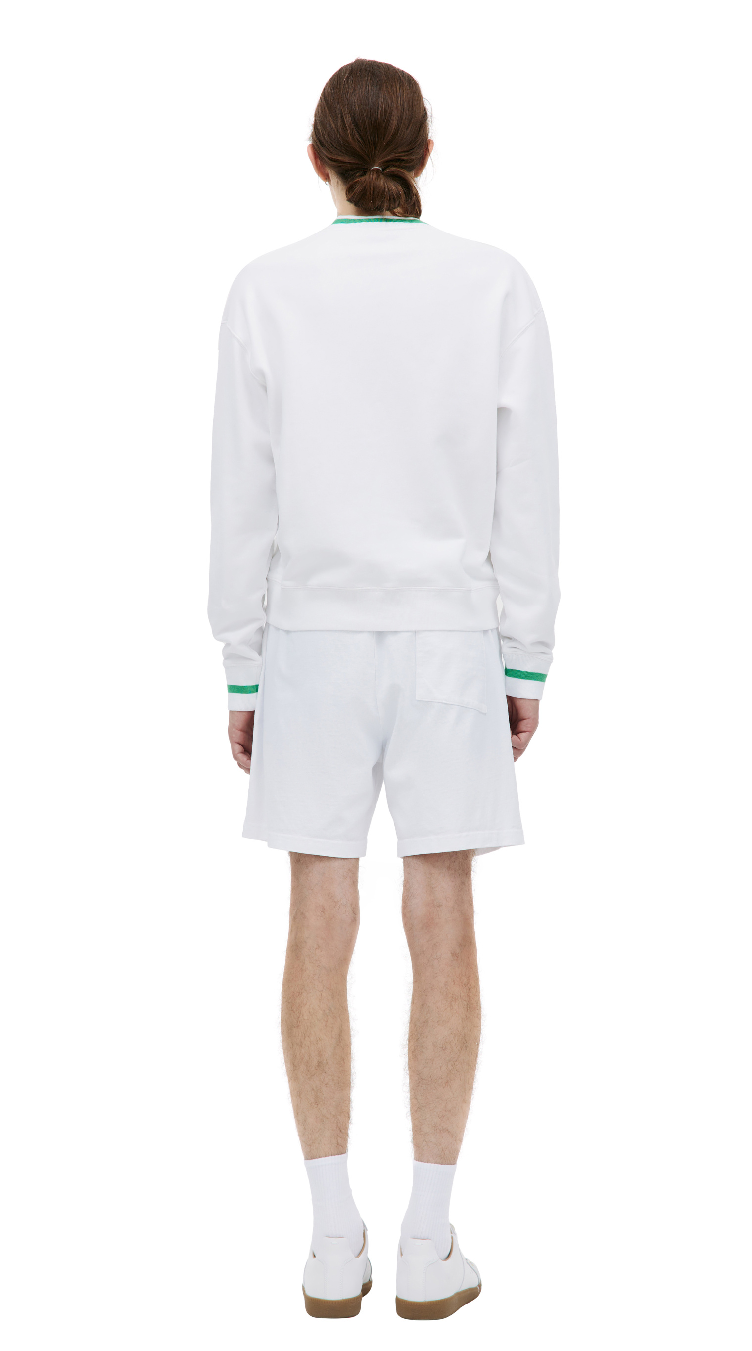 SPORTY & RICH White Serif sweatshirt