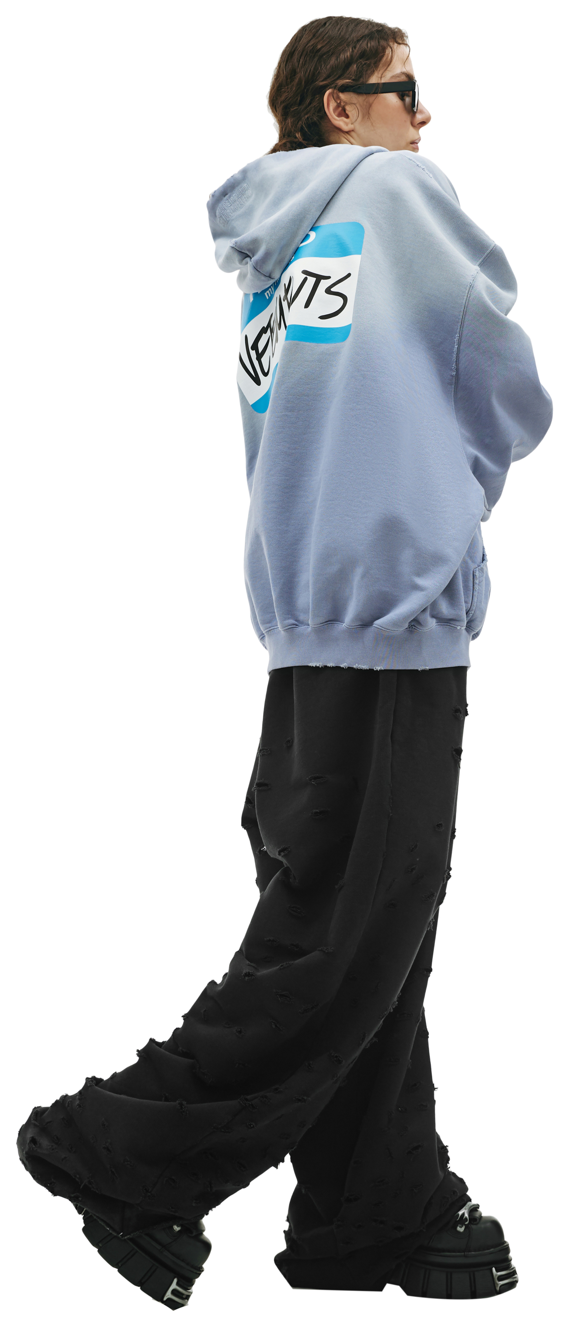 VETEMENTS \'My name is\' zip-up hoodie