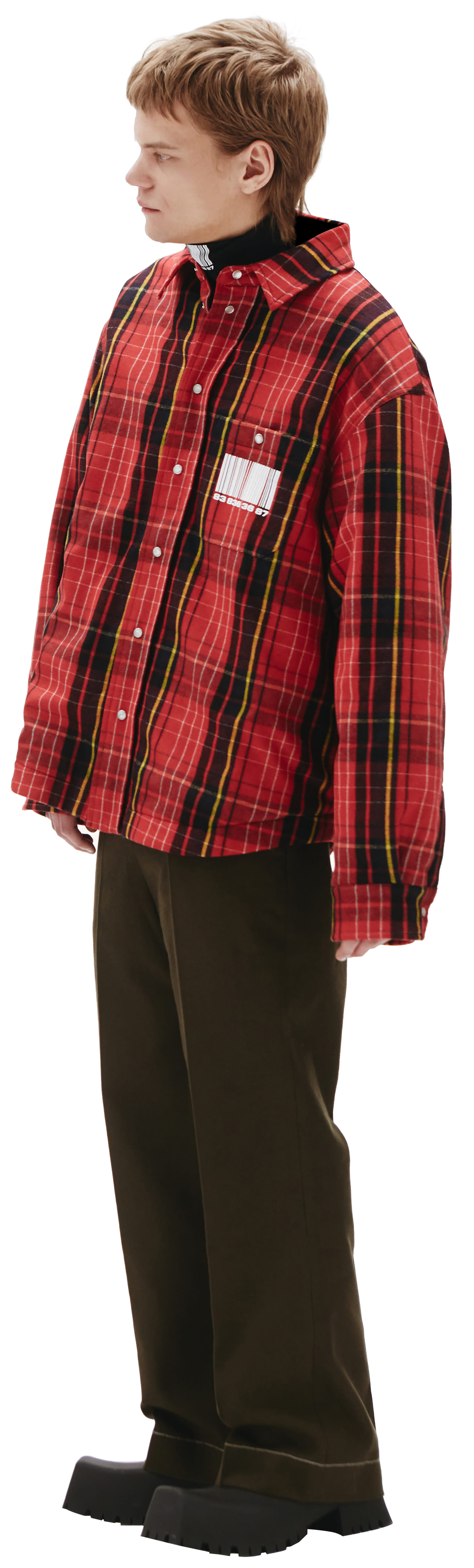 VTMNTS Lined check shirt
