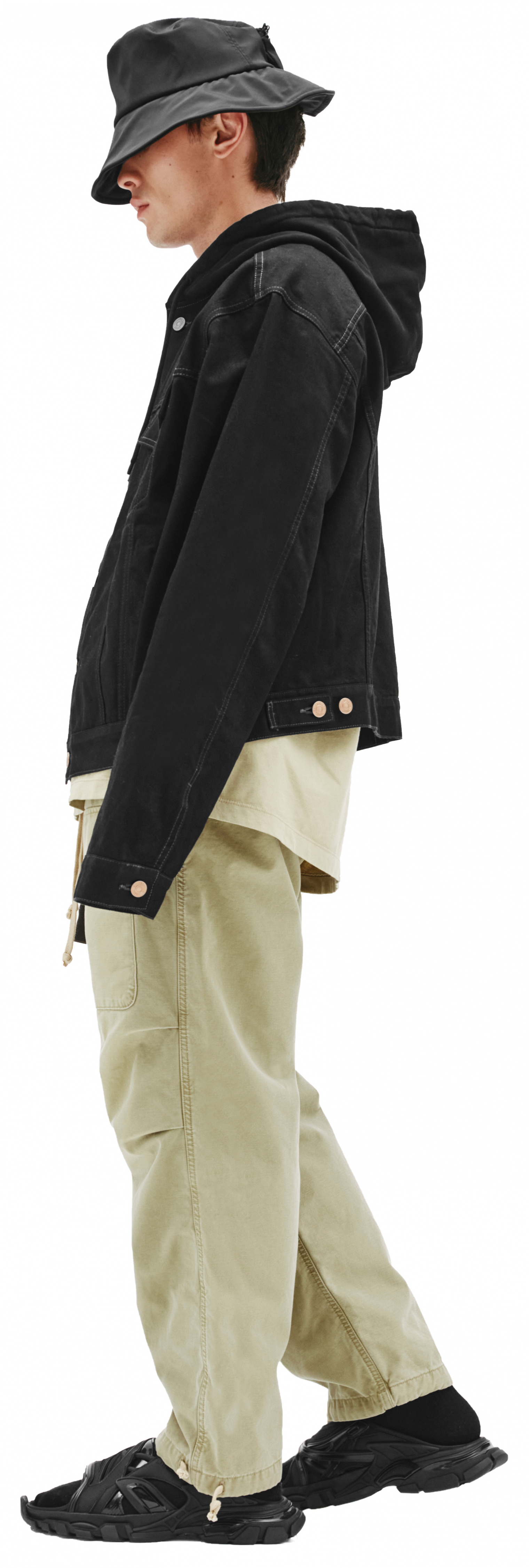 Balenciaga Джинсовая куртка с капюшоном