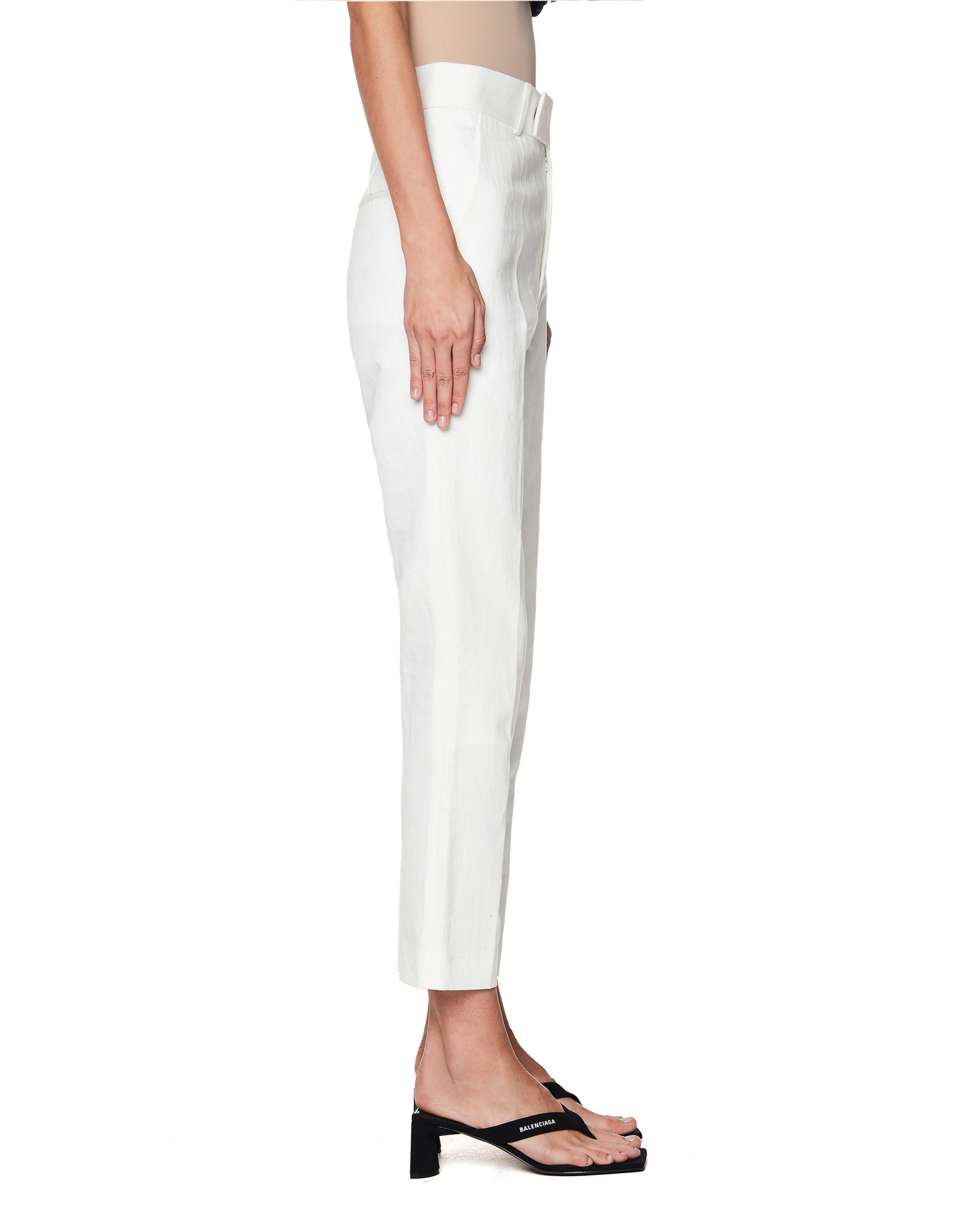 Haider Ackermann White Cotton Trousers