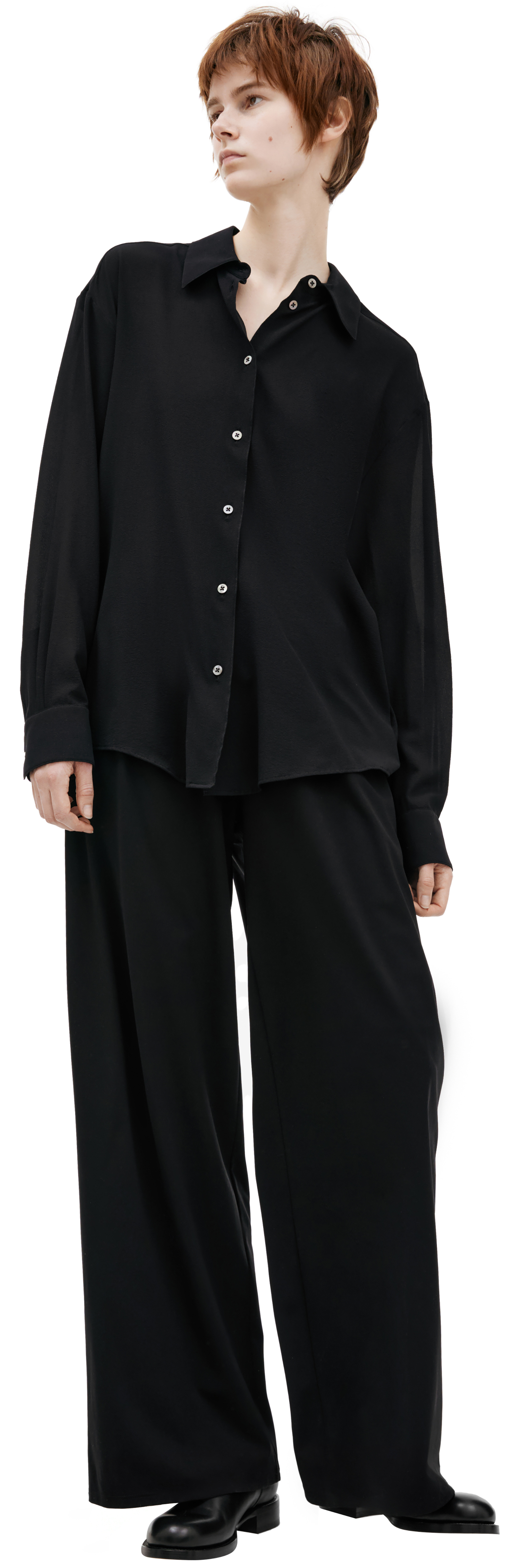 The Row Silk button-down shirt