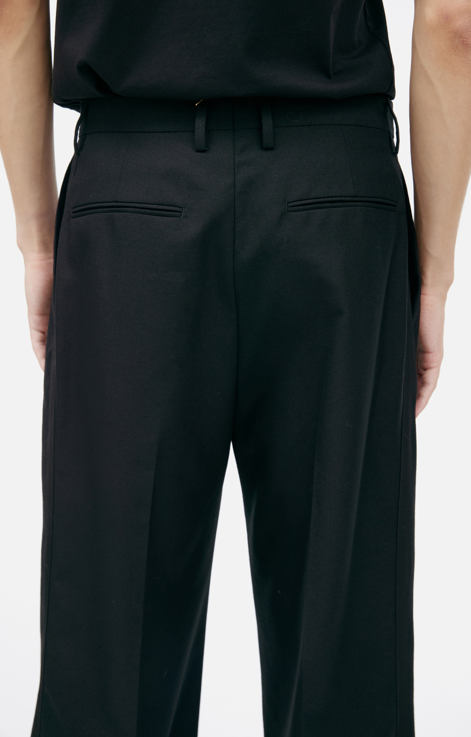 Dries Van Noten Straight trousers with arrows