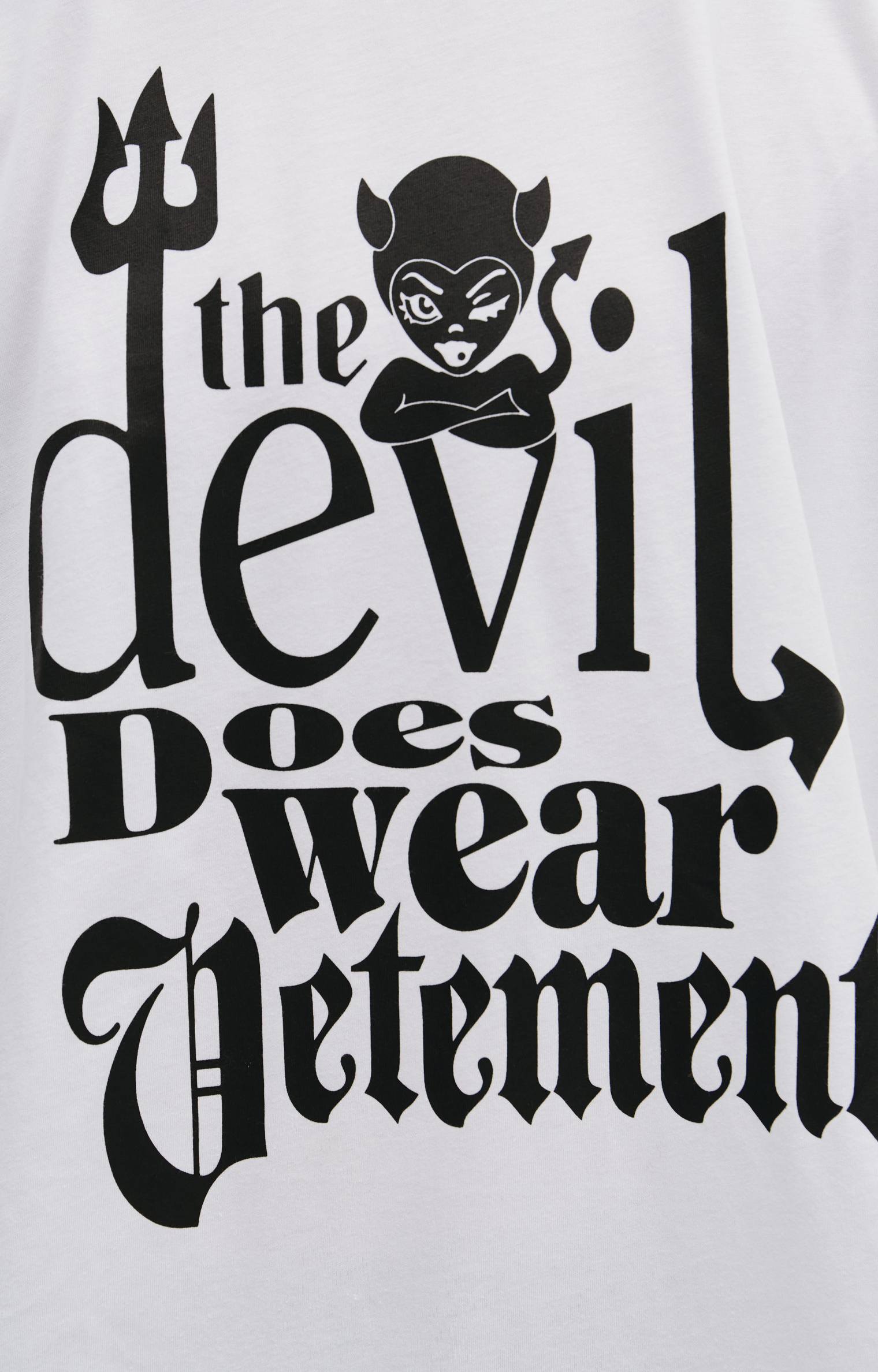 VETEMENTS The Devil cotton t-shirt