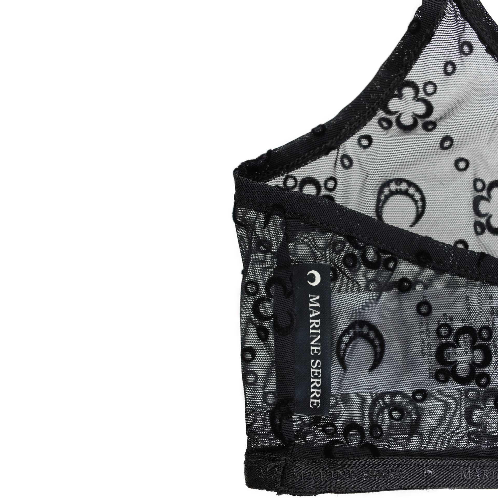 MARINE SERRE Monogram Logo bra