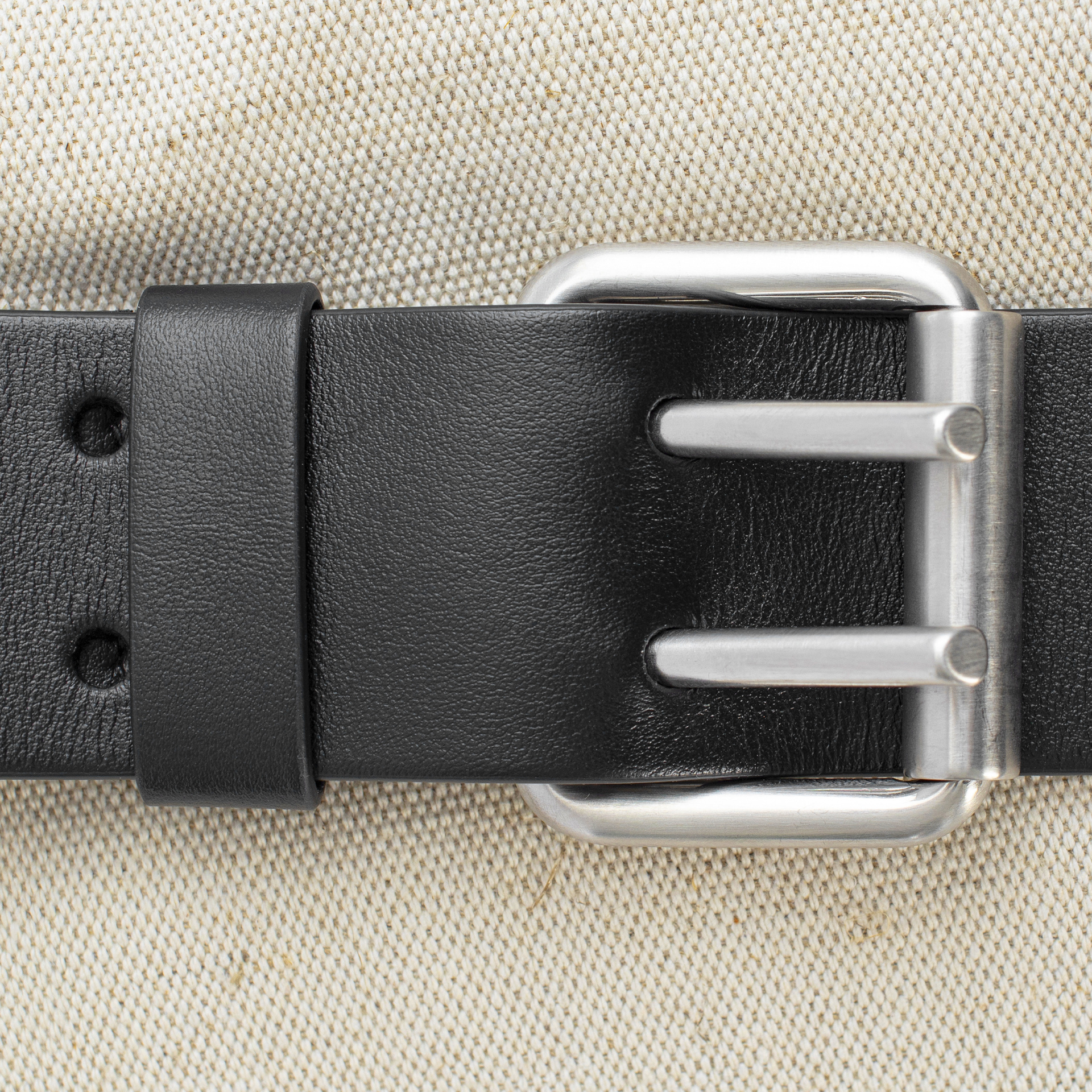 Jil Sander Canvas belt bag with leather piping