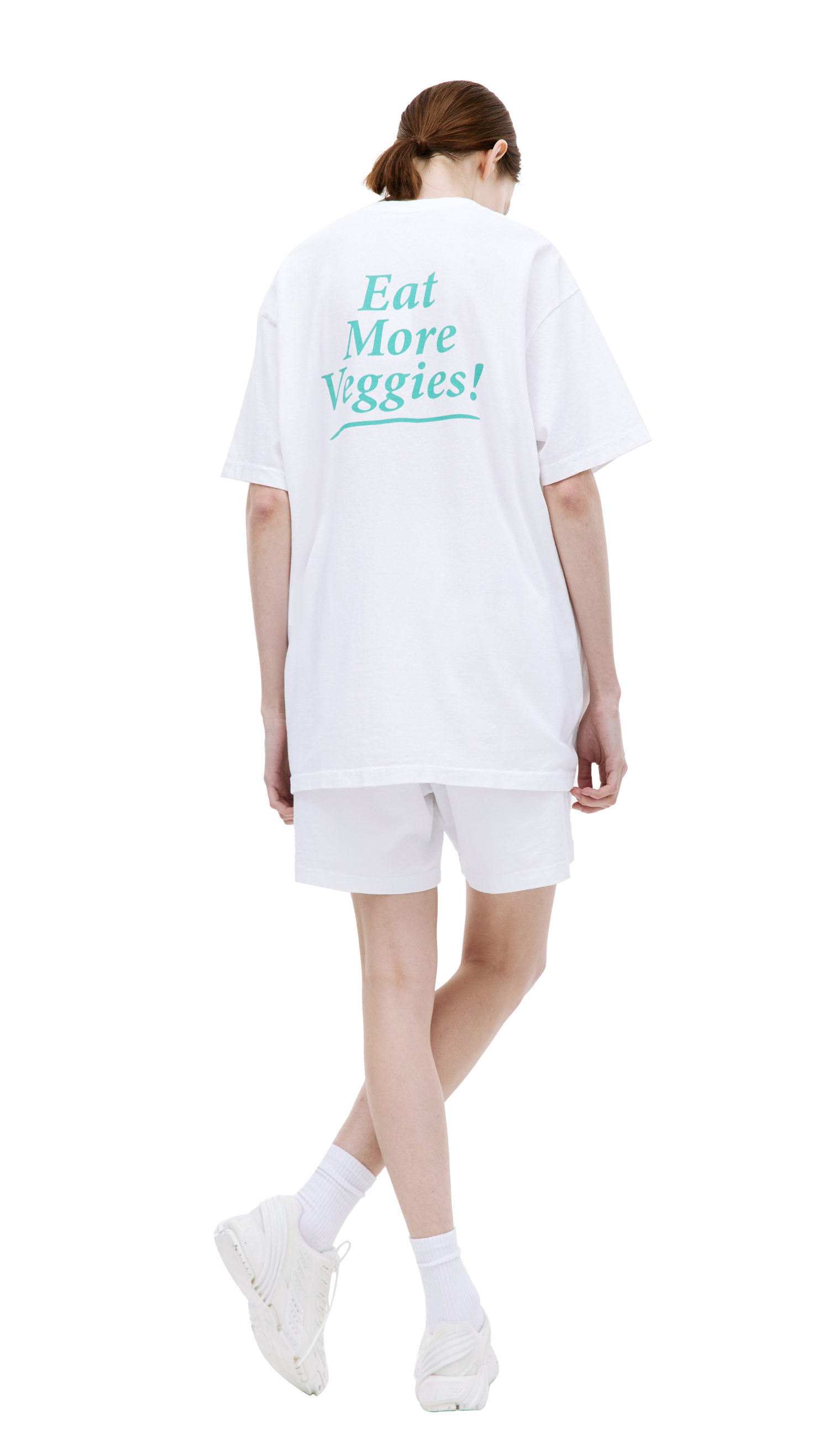 SPORTY & RICH \'Eat more veggies\' printed t-shirt