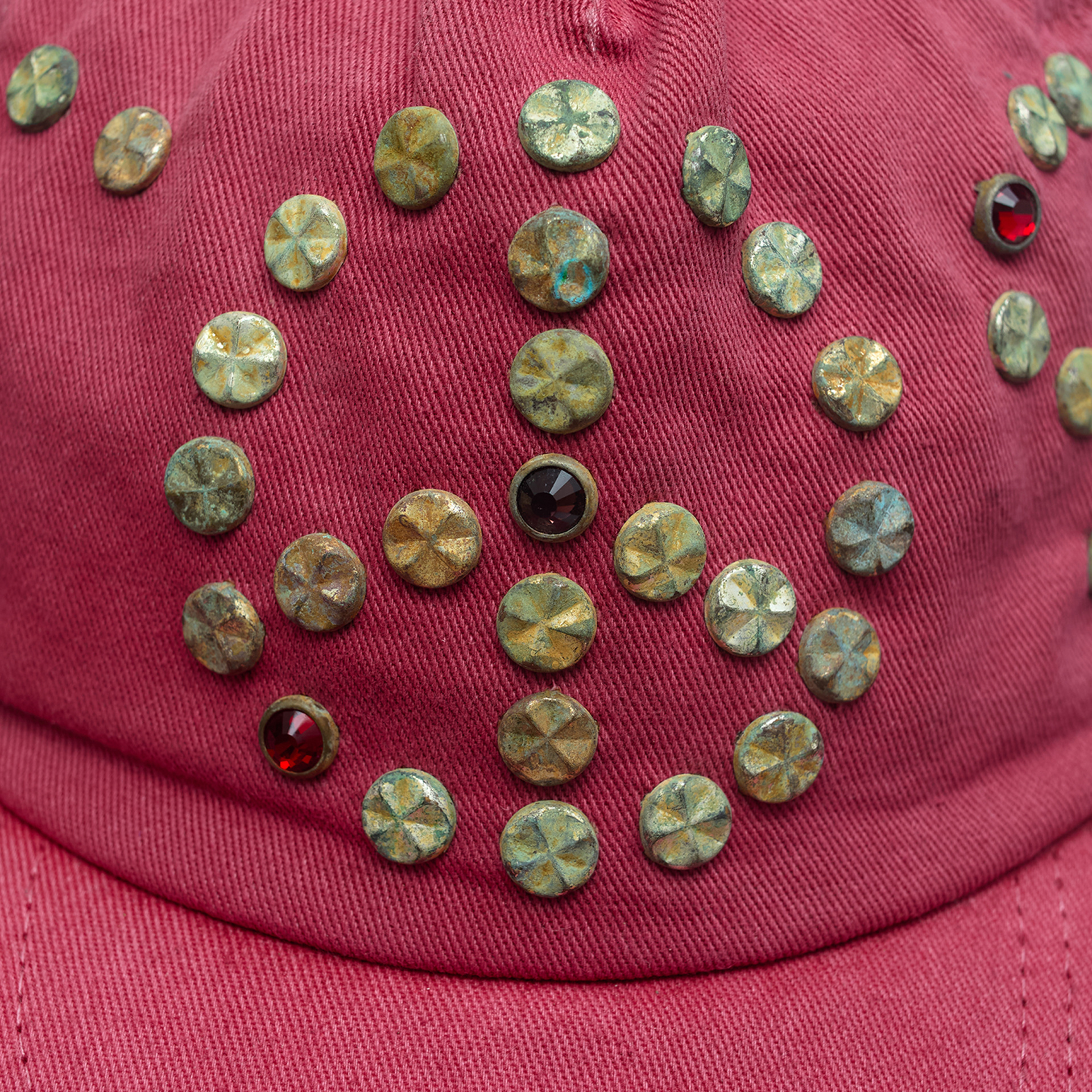 Satoshi Nakamoto Red cap with rivets