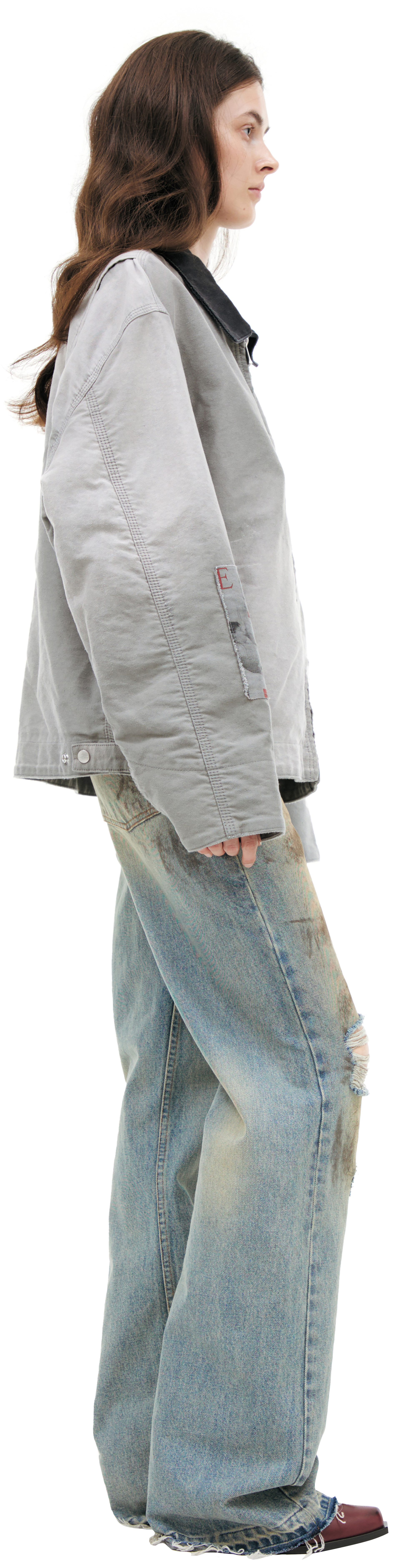 Enfants Riches Déprimés Grey jacket with patches