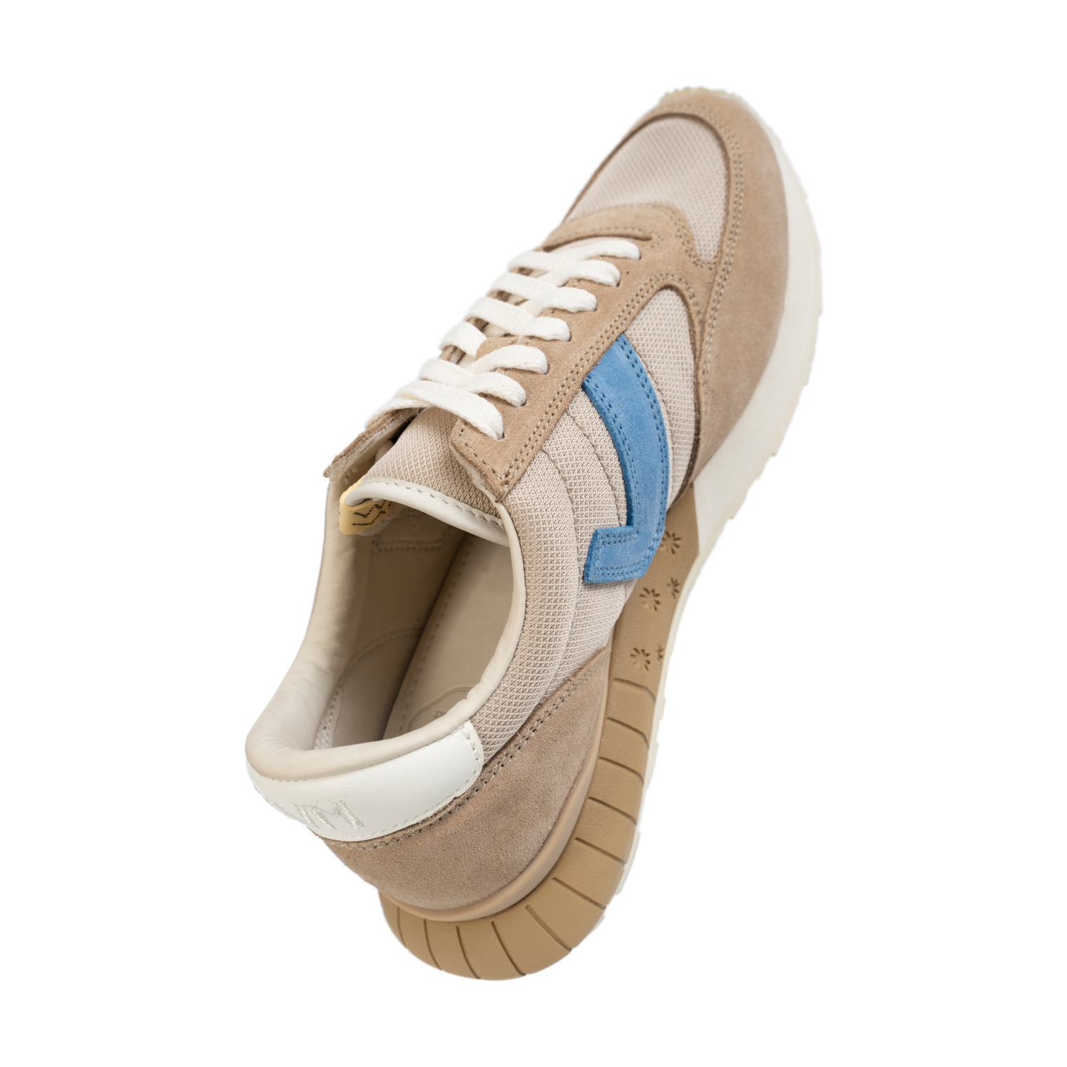 Buy visvim men beige suede dunand trainer for $1,075 online on