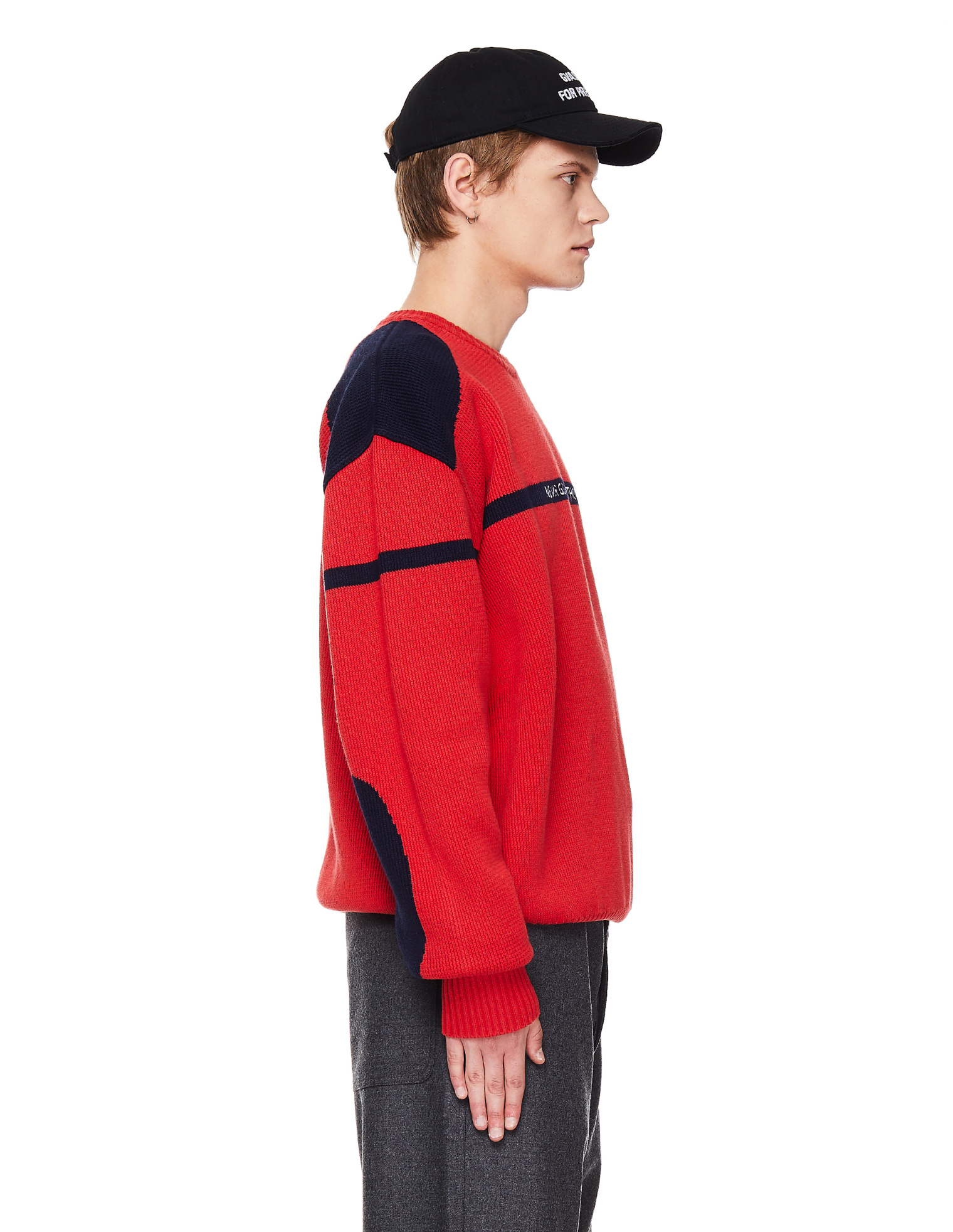 VETEMENTS Red Cotton & Cashmere Sweater