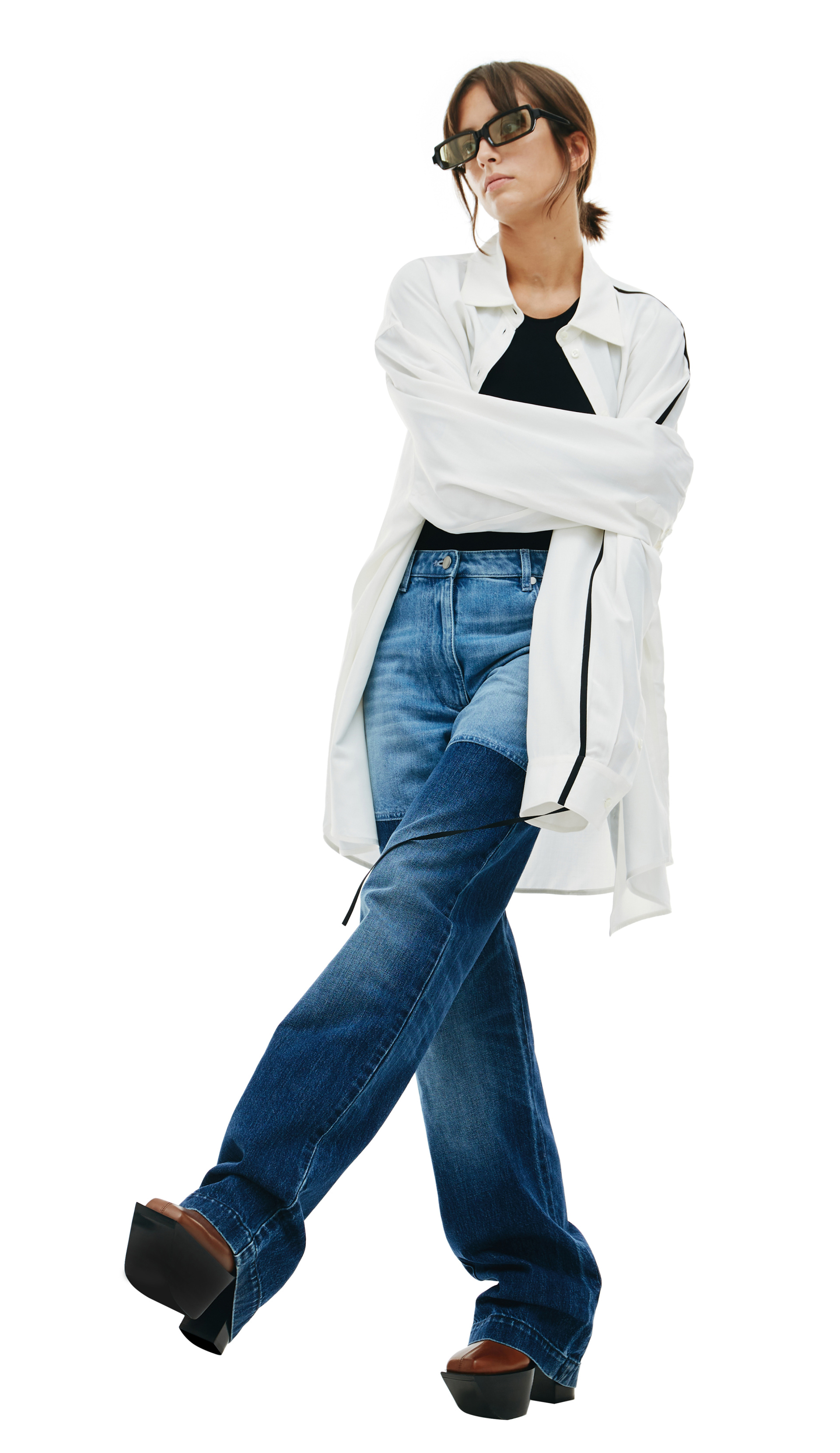 PETER DO Side-stripe oversize shirt