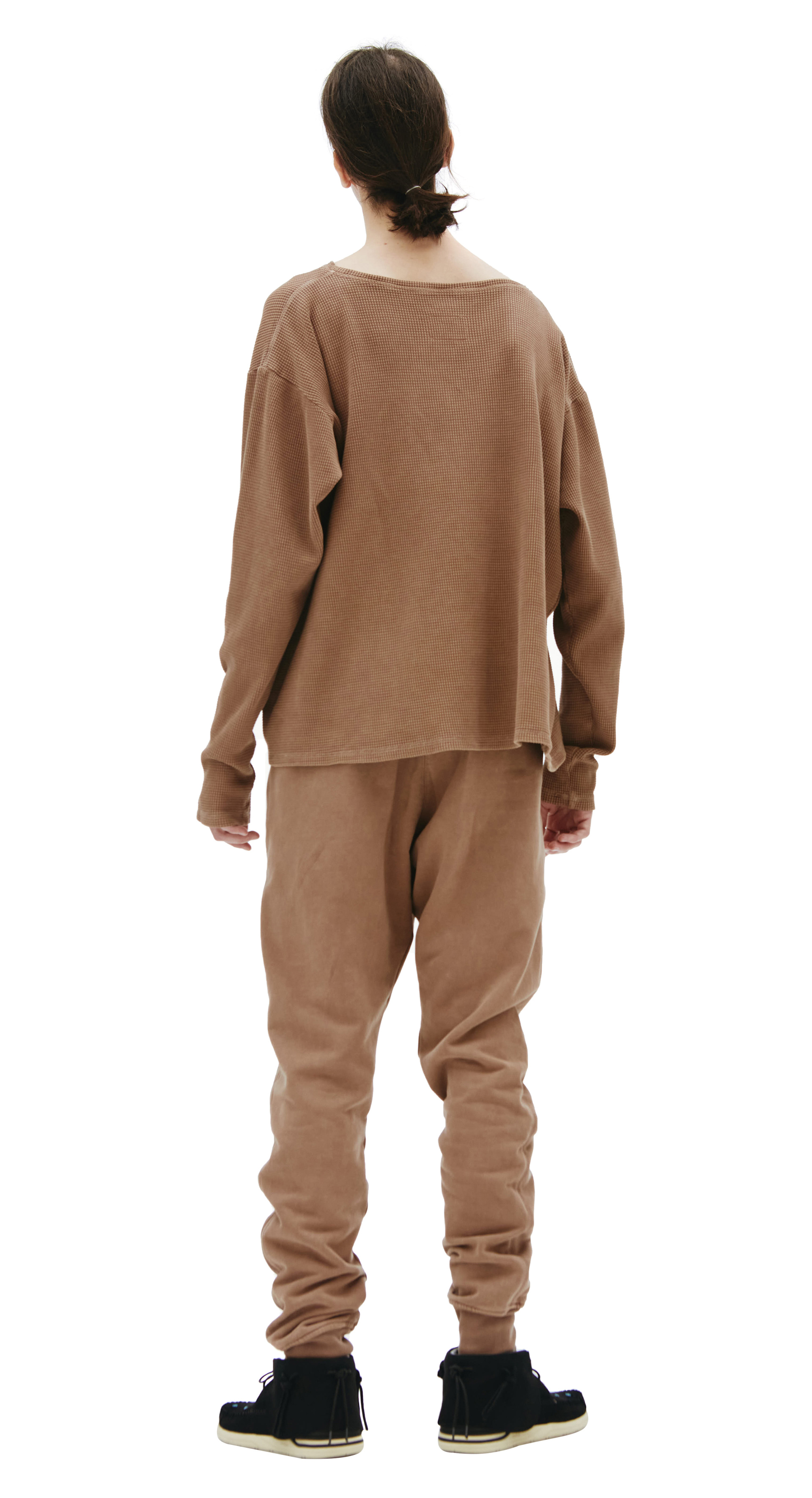 Greg Lauren Waffle round-neck longsleeve