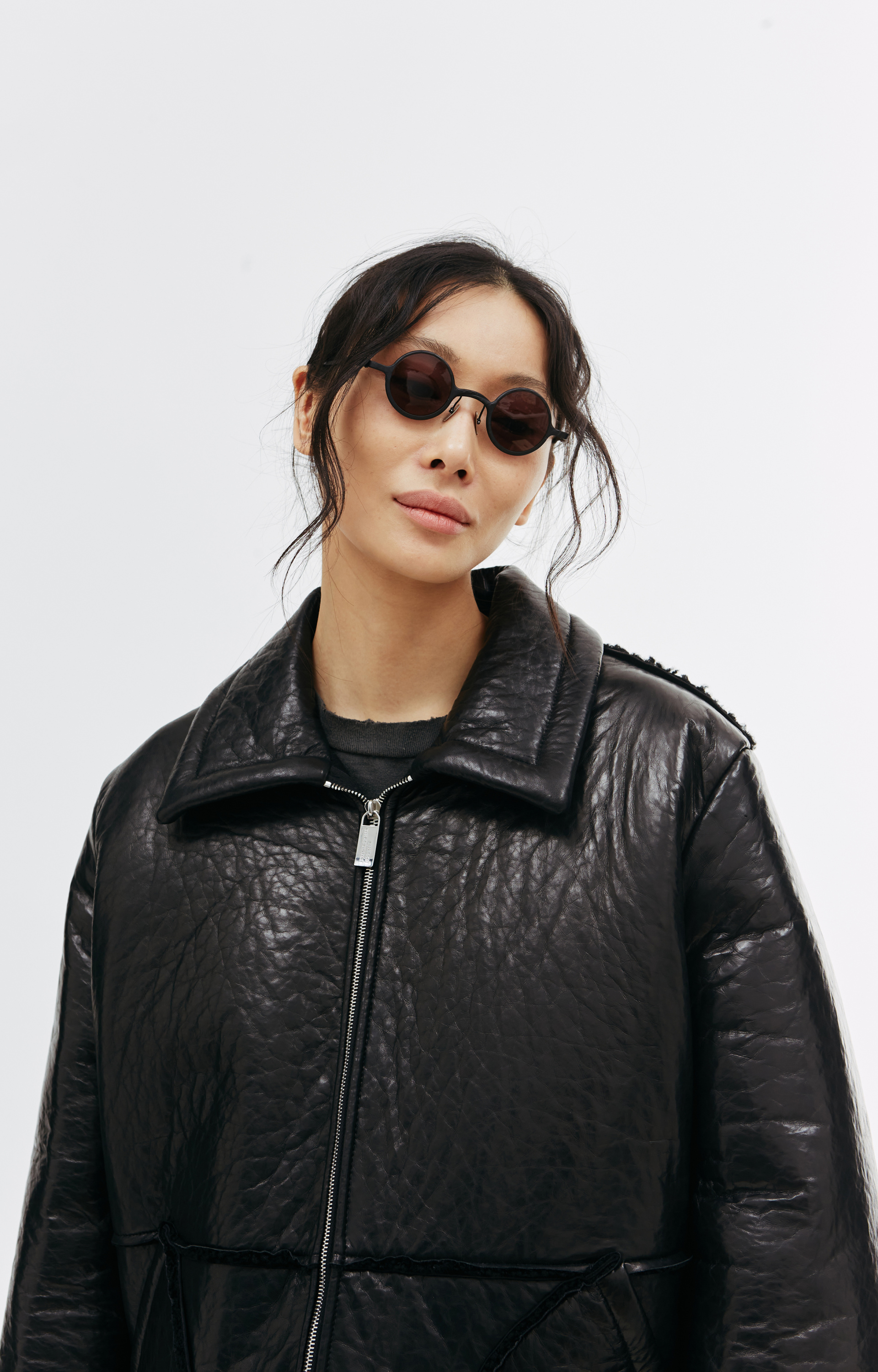 Enfants Riches Déprimés Black shearling jacket