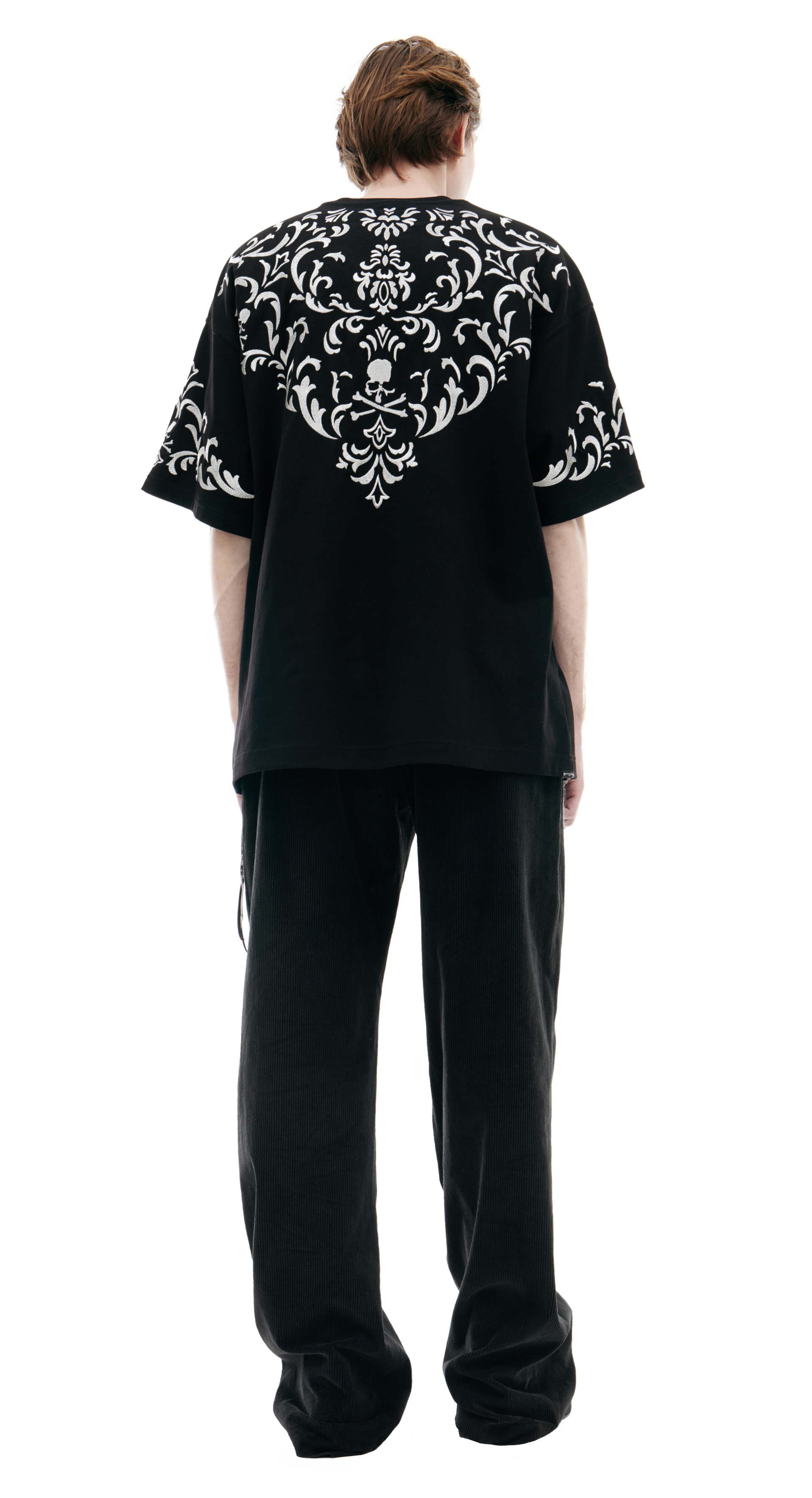 Mastermind WORLD Черная футболка с орнаментом