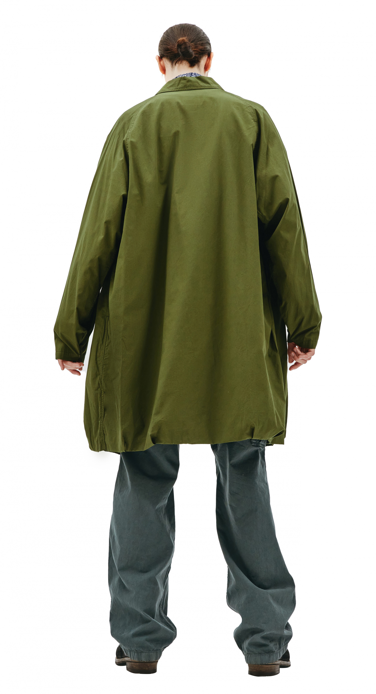 Buy visvim men khaki four winds olive coat for $1,945 online on