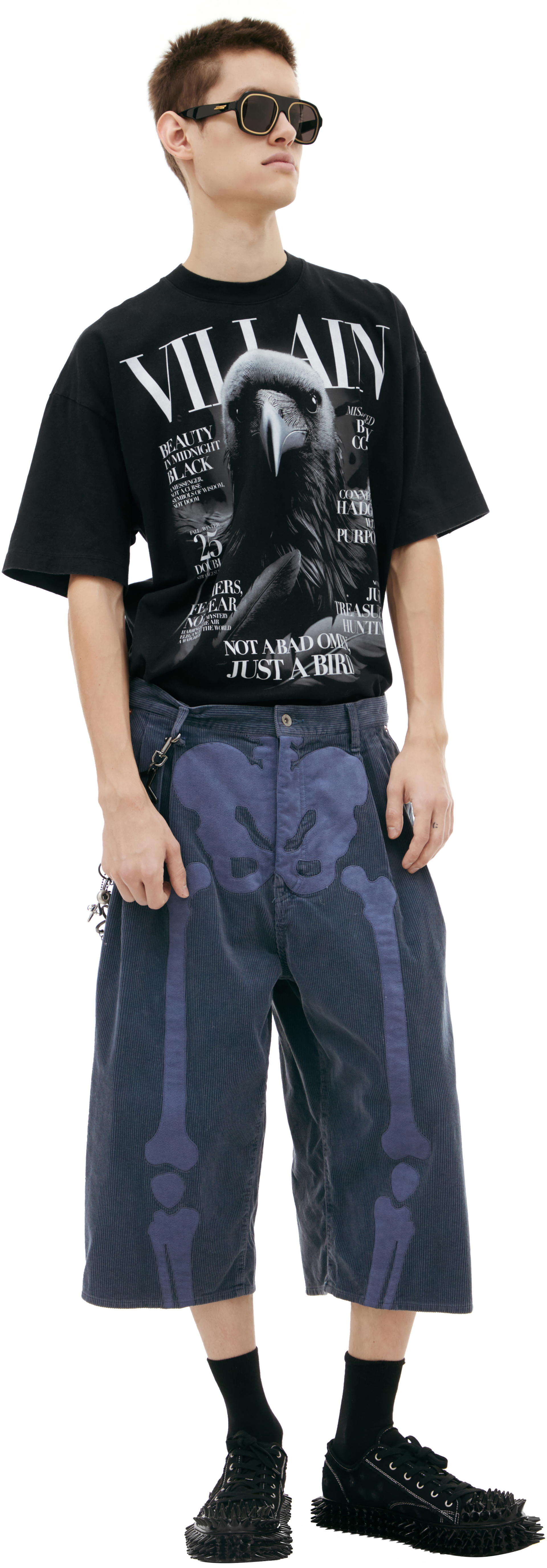 Doublet Cropped print trousers