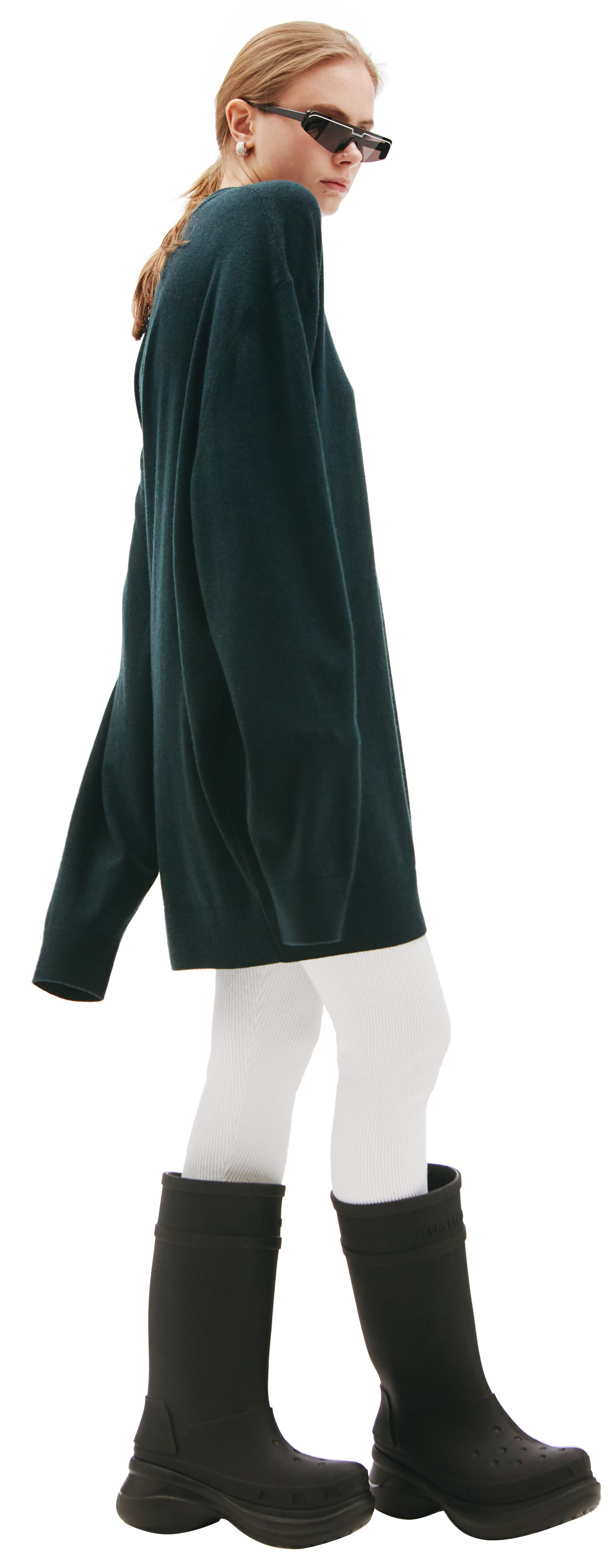 Balenciaga Oversized Cashmere V-Neck