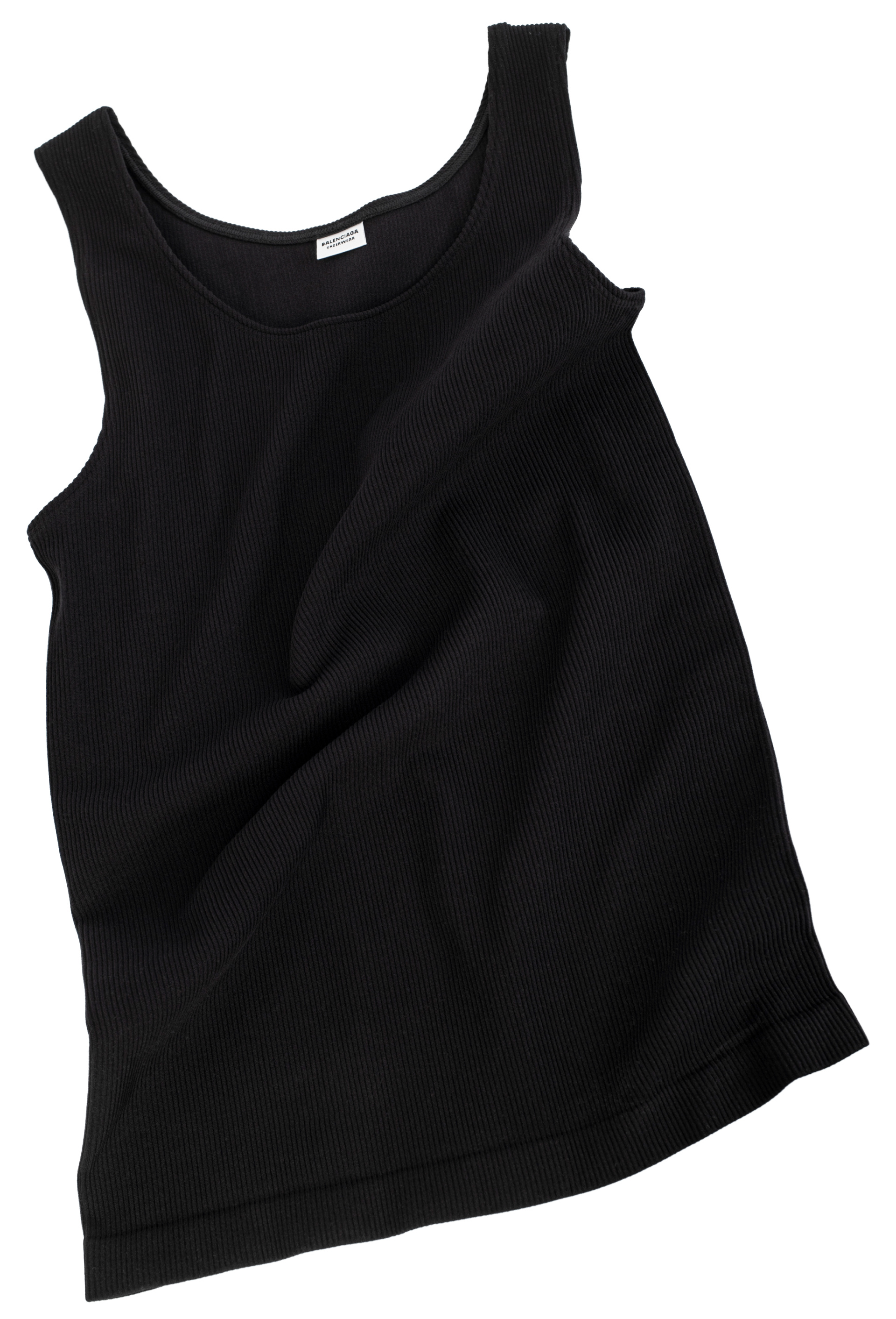Balenciaga Ribbed tank top in black