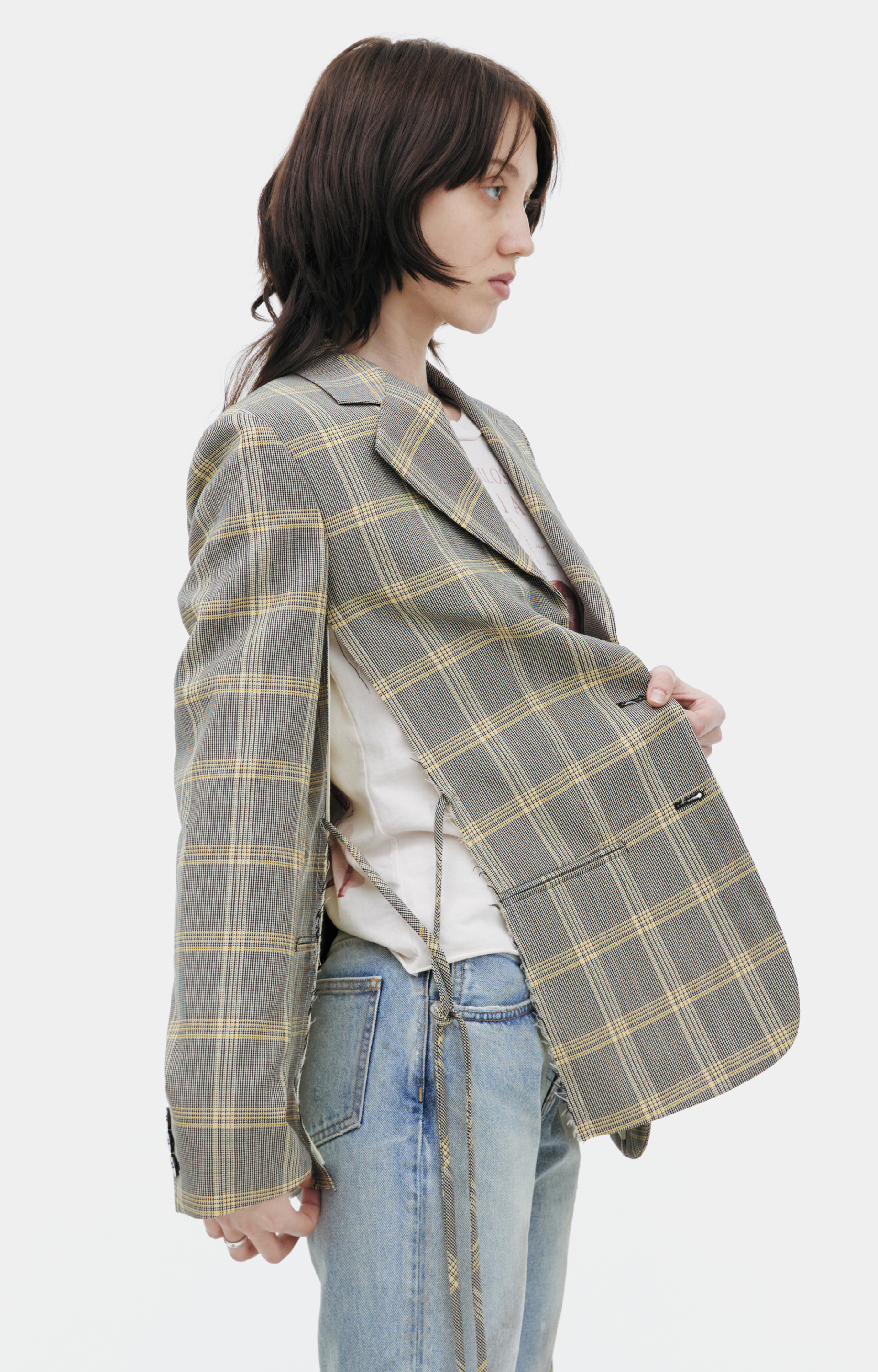 Marni Wool plaid blazer
