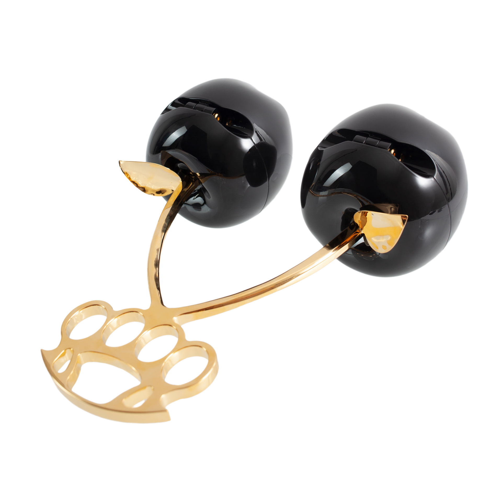 Undercover Black Apple Clutch Bag