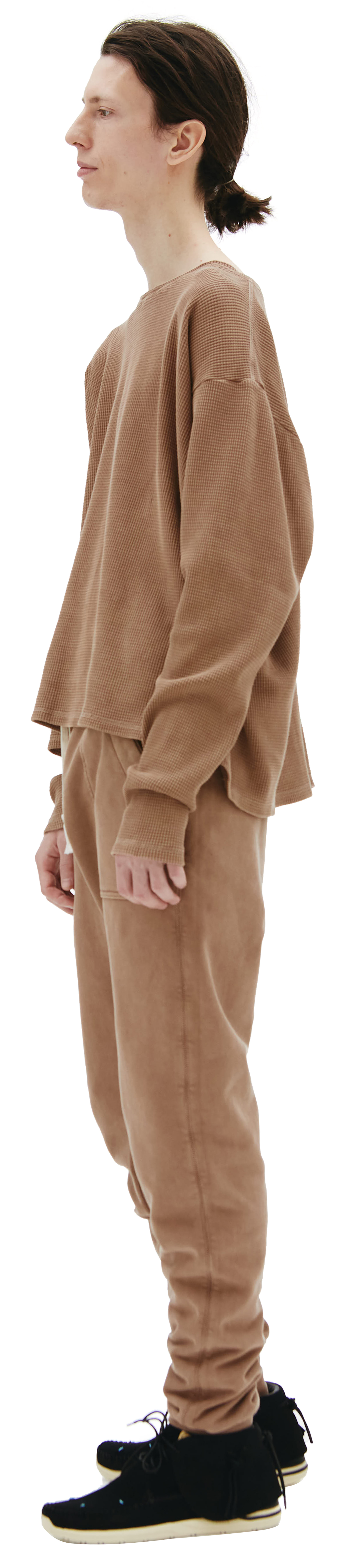 Greg Lauren Waffle round-neck longsleeve