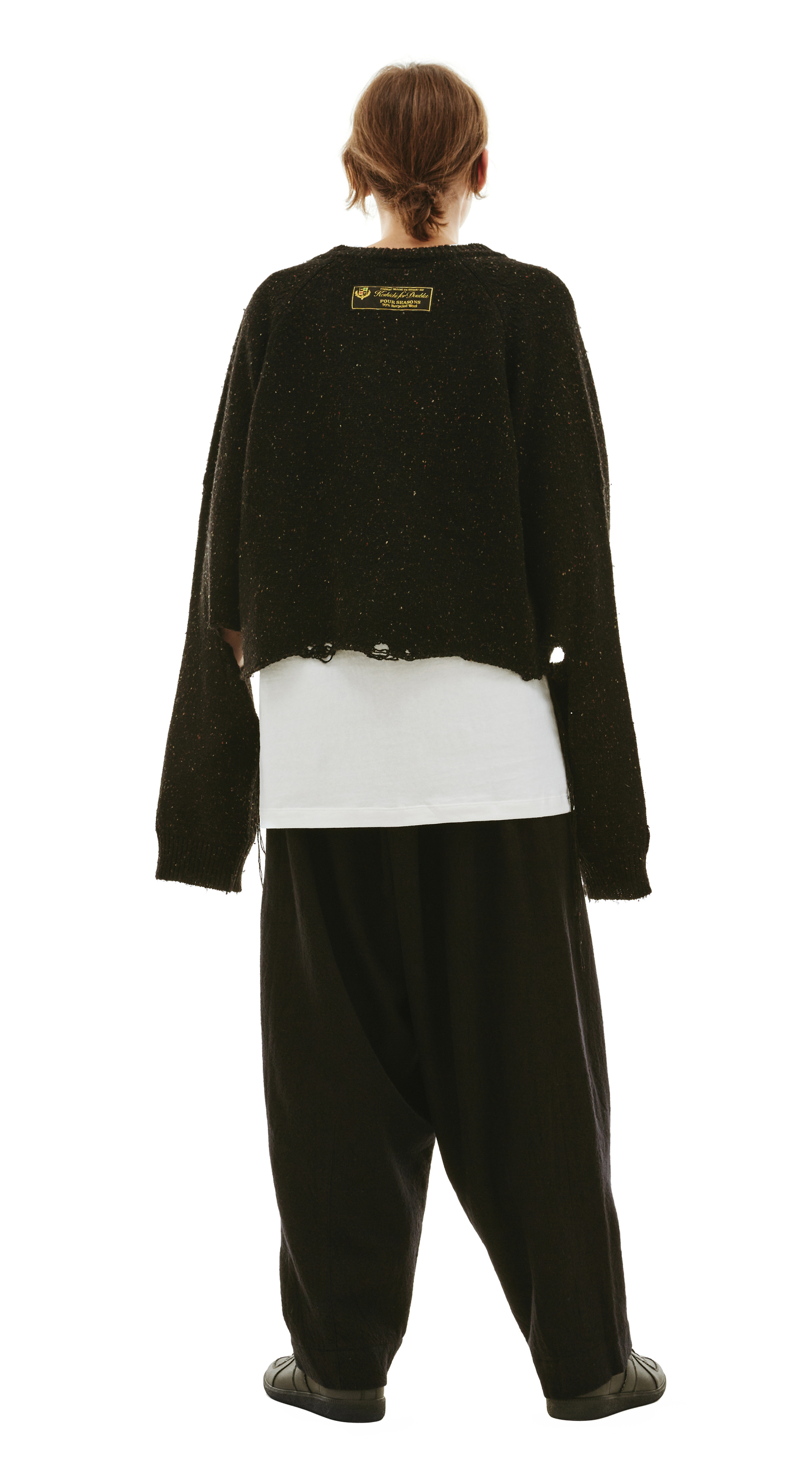 Doublet V-neck knitted sweater