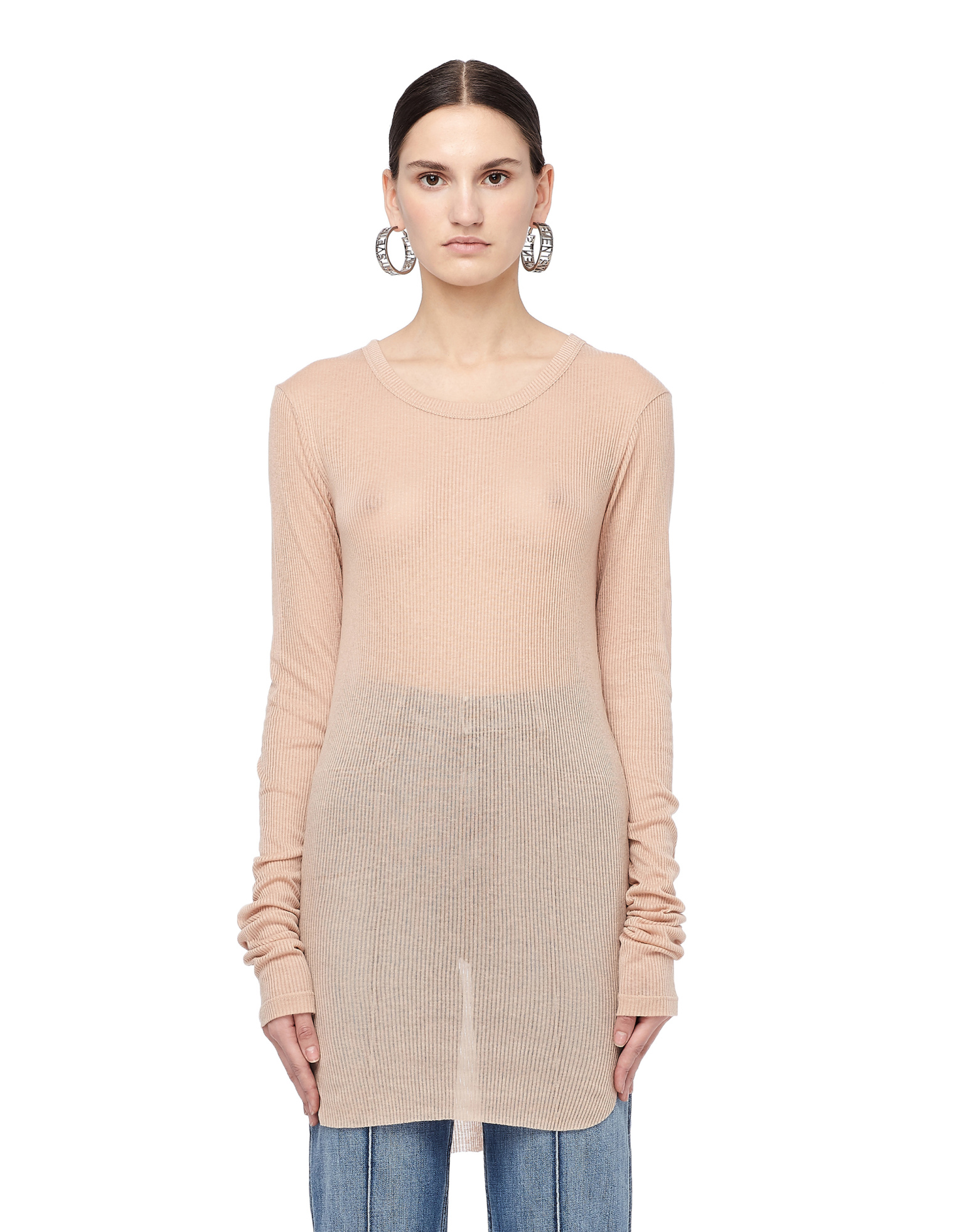 Ann Demeulemeester Лонгслив из хлопкового микса