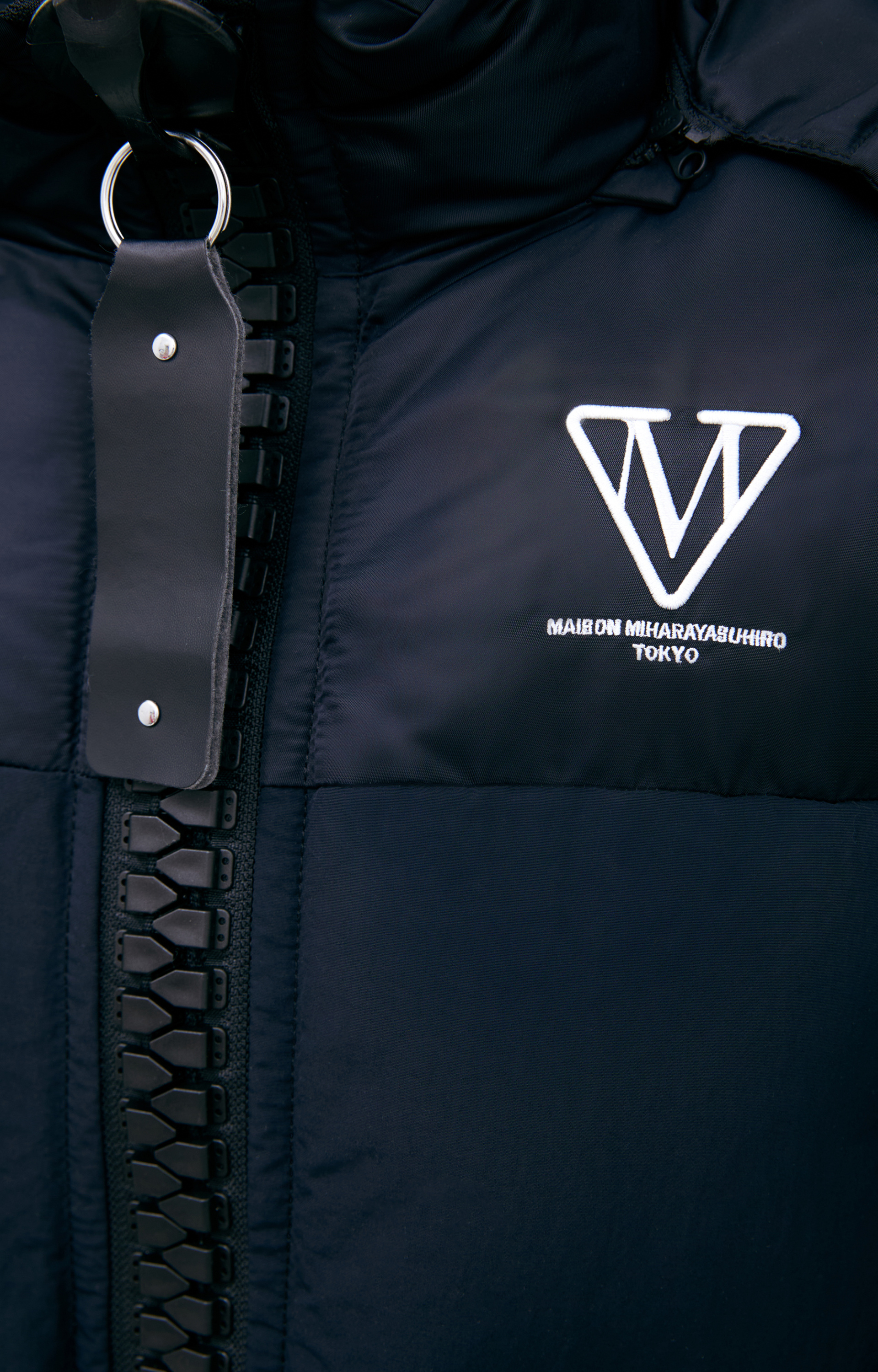 Maison Mihara Yasuhiro Oversize down jacket with logo