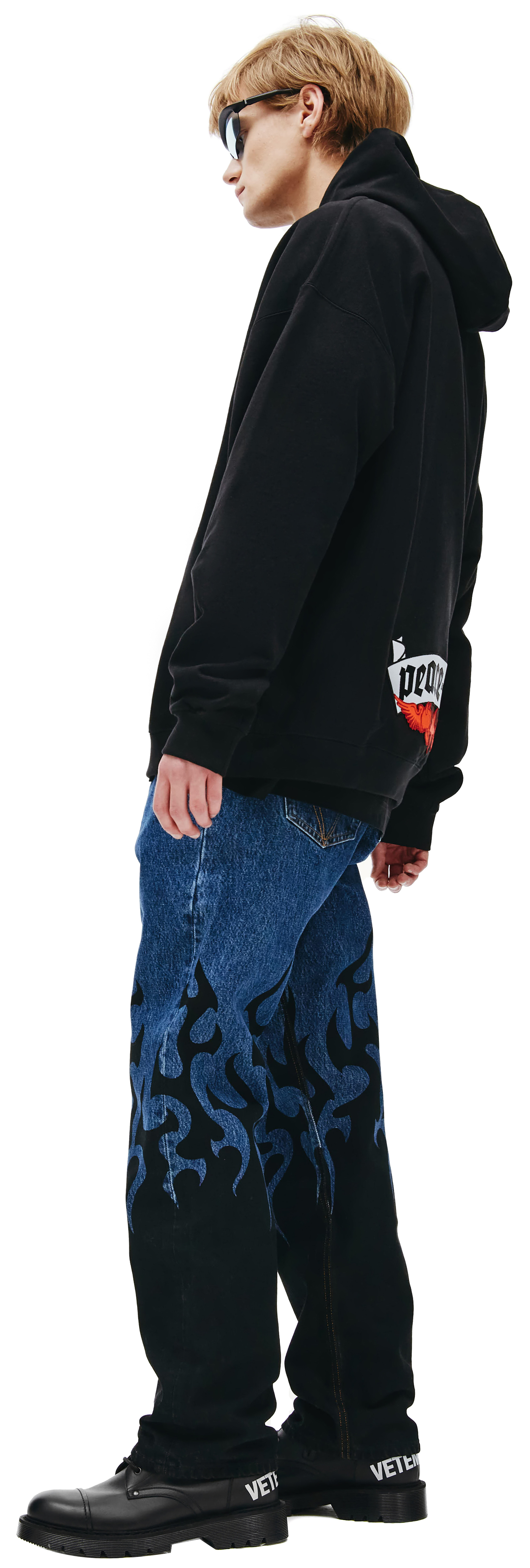 VETEMENTS \'Devil Wears Vetements\' Hoodie in black