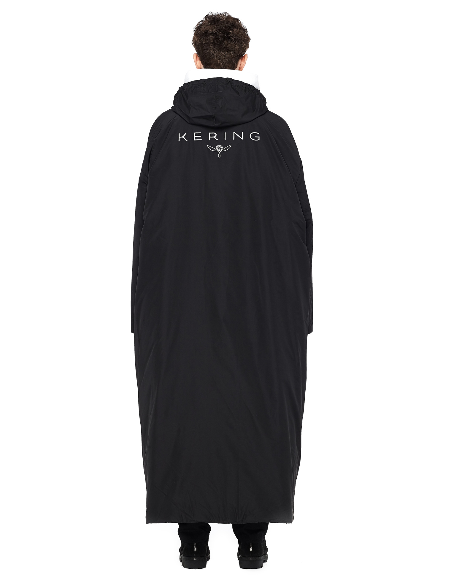 Balenciaga Floor Length Puffer Jacket with Logo