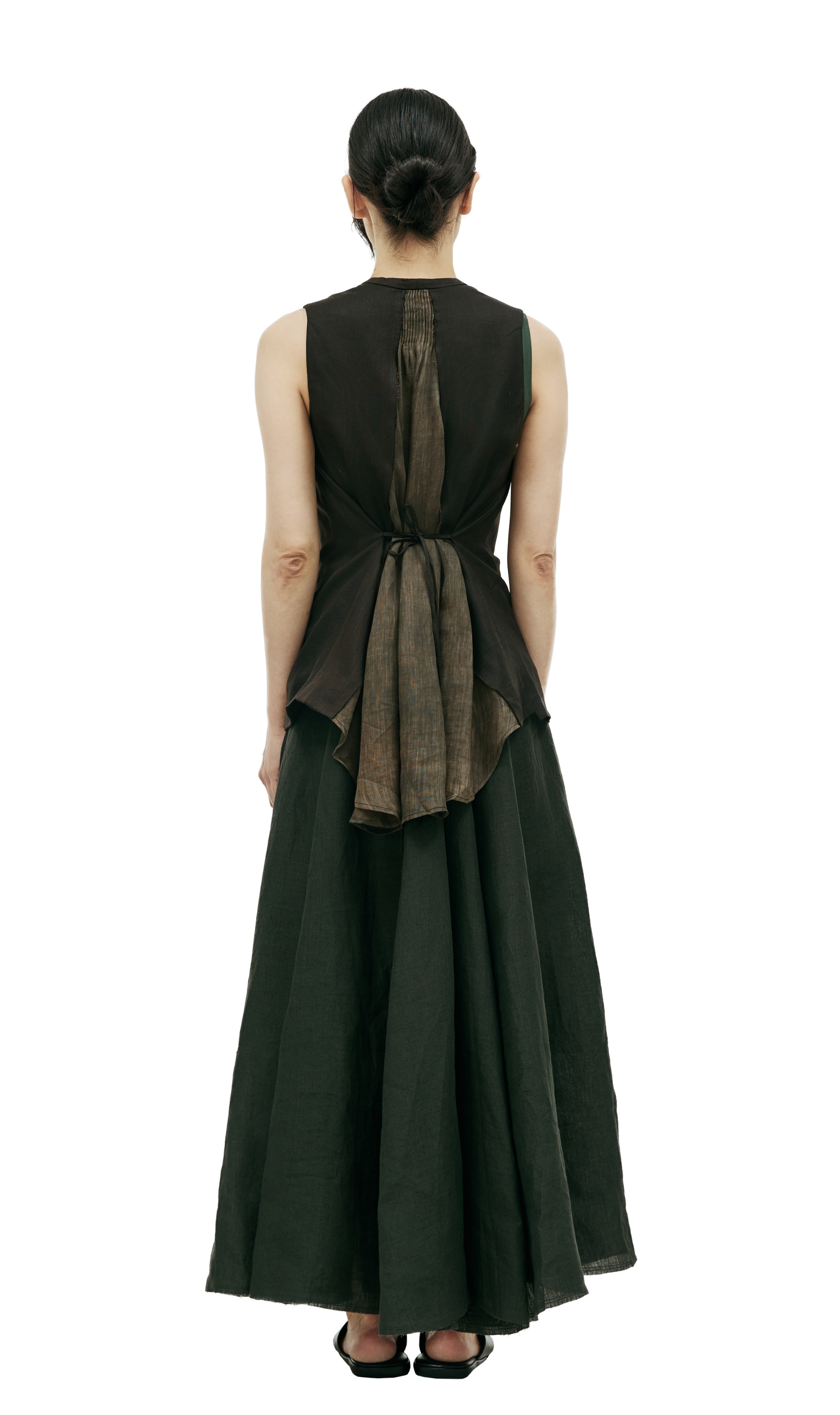 Ziggy Chen V-neck asymmetric vest